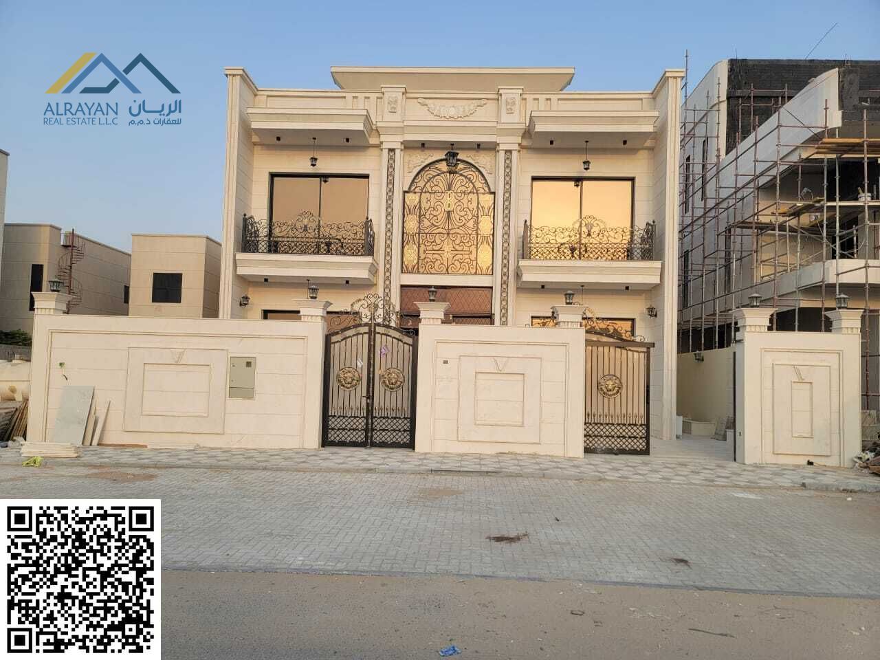 For sale a luxurious villa with a different design in the Al Alia area
