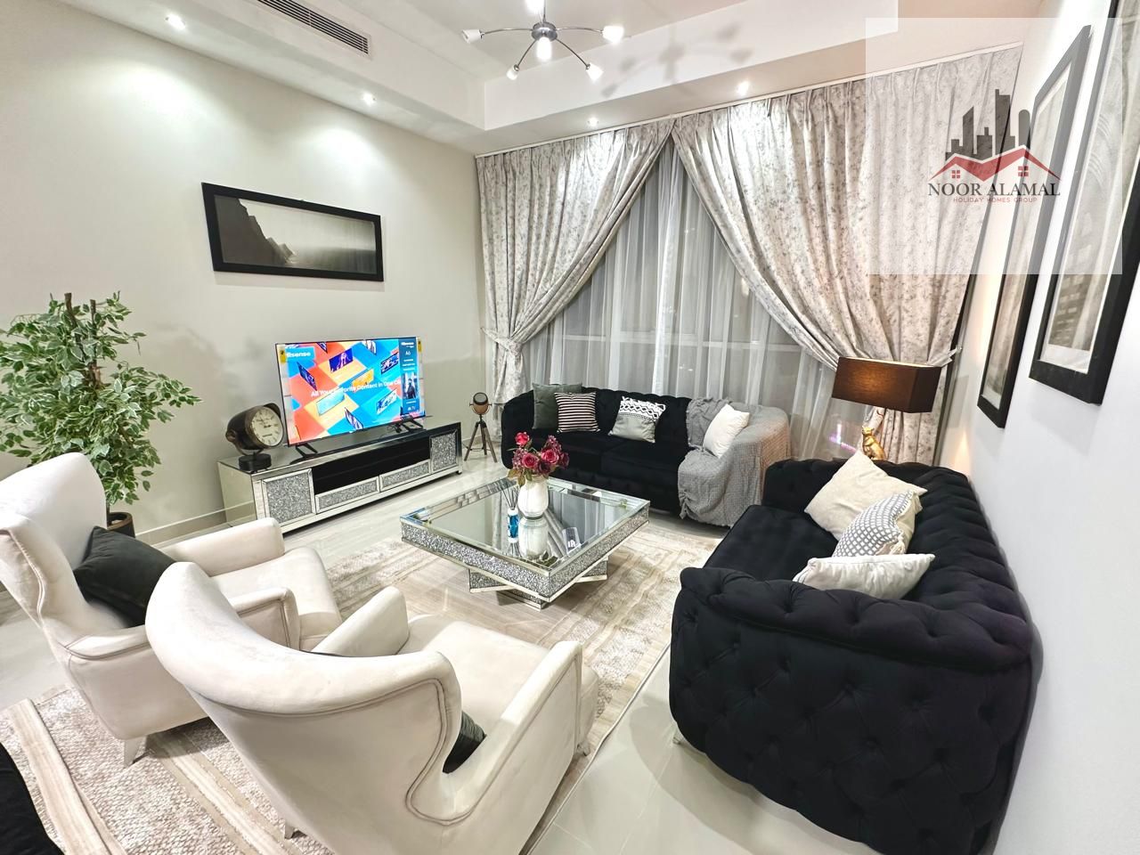 Sharjah Al Nahda Sahara 6 apartment, one bedroom, hall, kitchen and two bathrooms