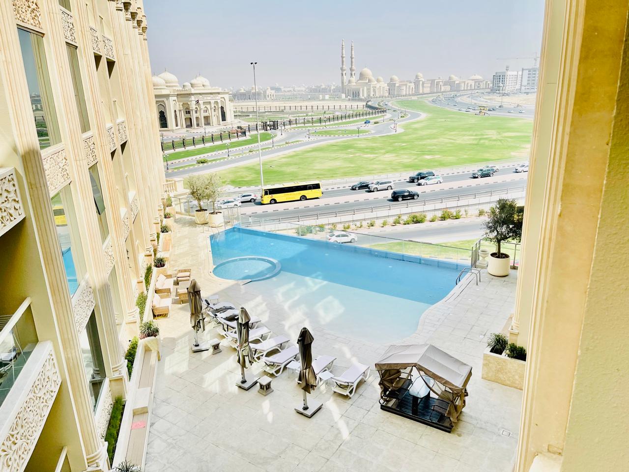 Brand new 2bhk pool view wardrobe balcony 1parking