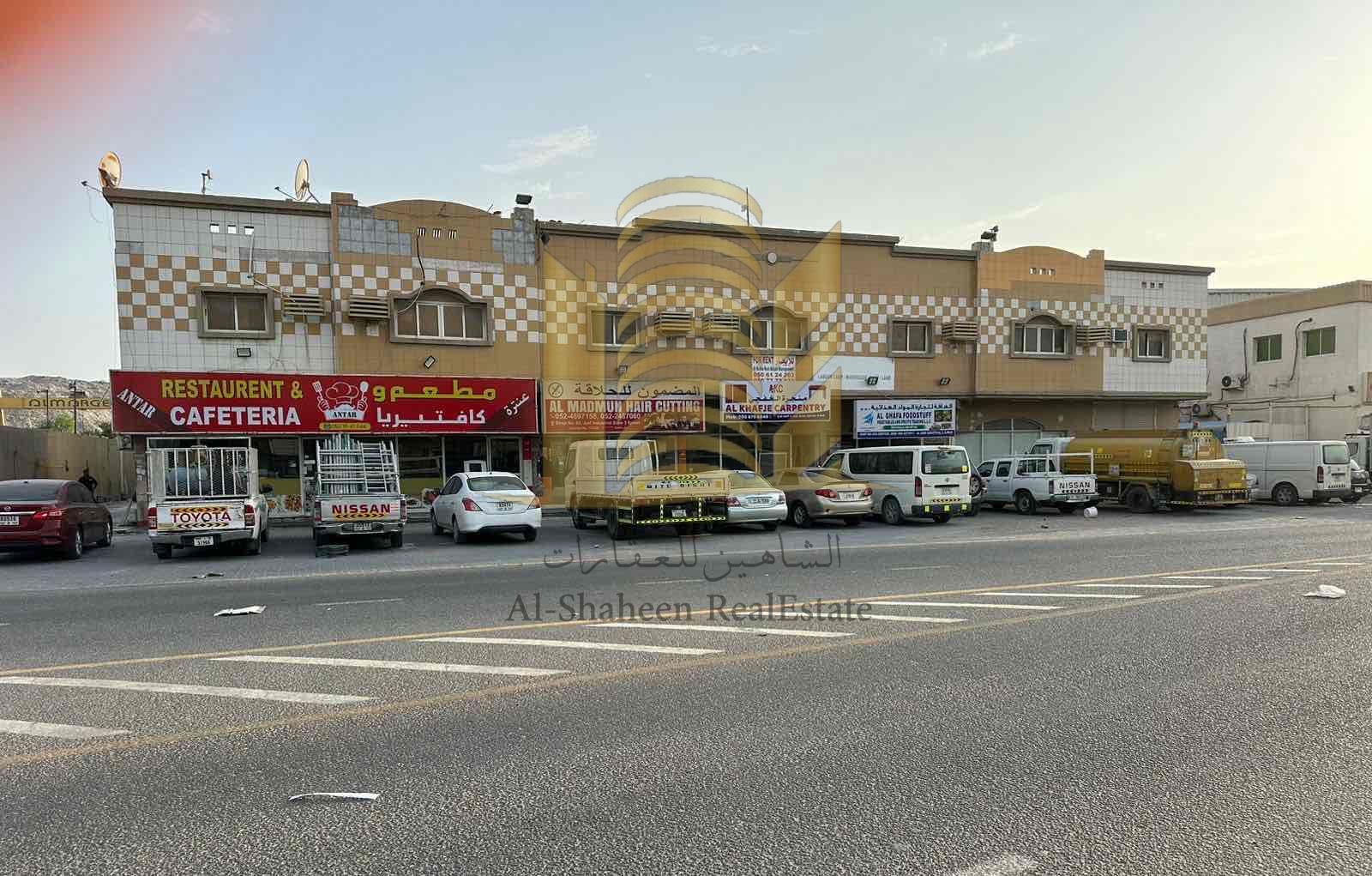 For sale in Ajman Al-Jarf Industrial area of 43 thousand feet In a very special location The industry consists of 6 fully rented shops 10 shabrat suitable for any commercial activity rented with a good income 44 working rooms The industrial has ele