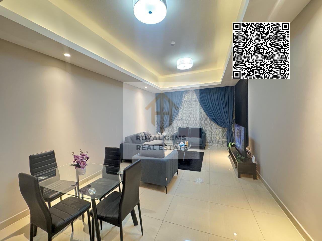 Serene Living Experience | 1-Bedroom Furnished Apartment at Gulfa Tower