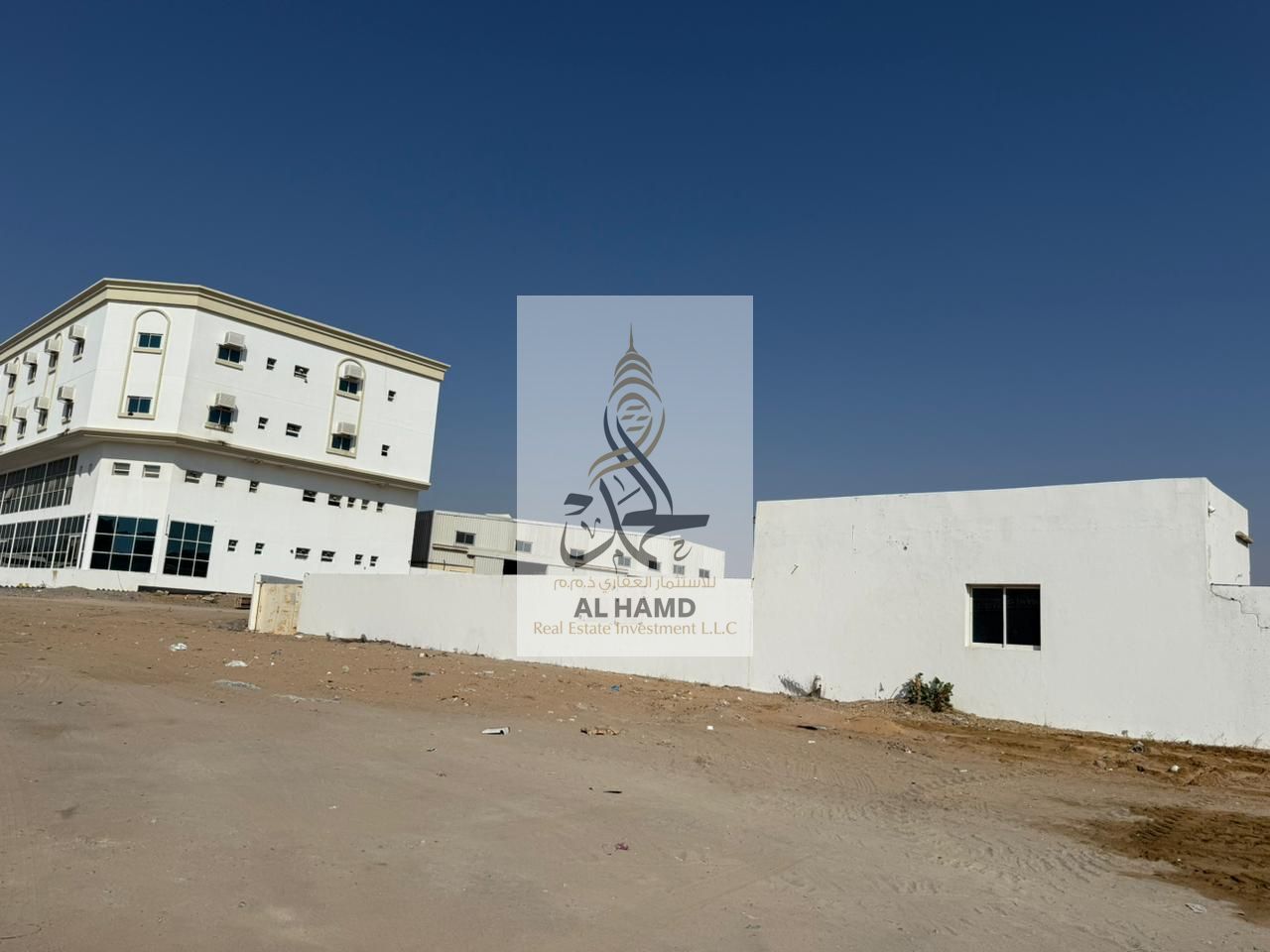 Direct Owner For Rent open land 53500. Ft. With wall+ Room in Umm Al Quwain electric