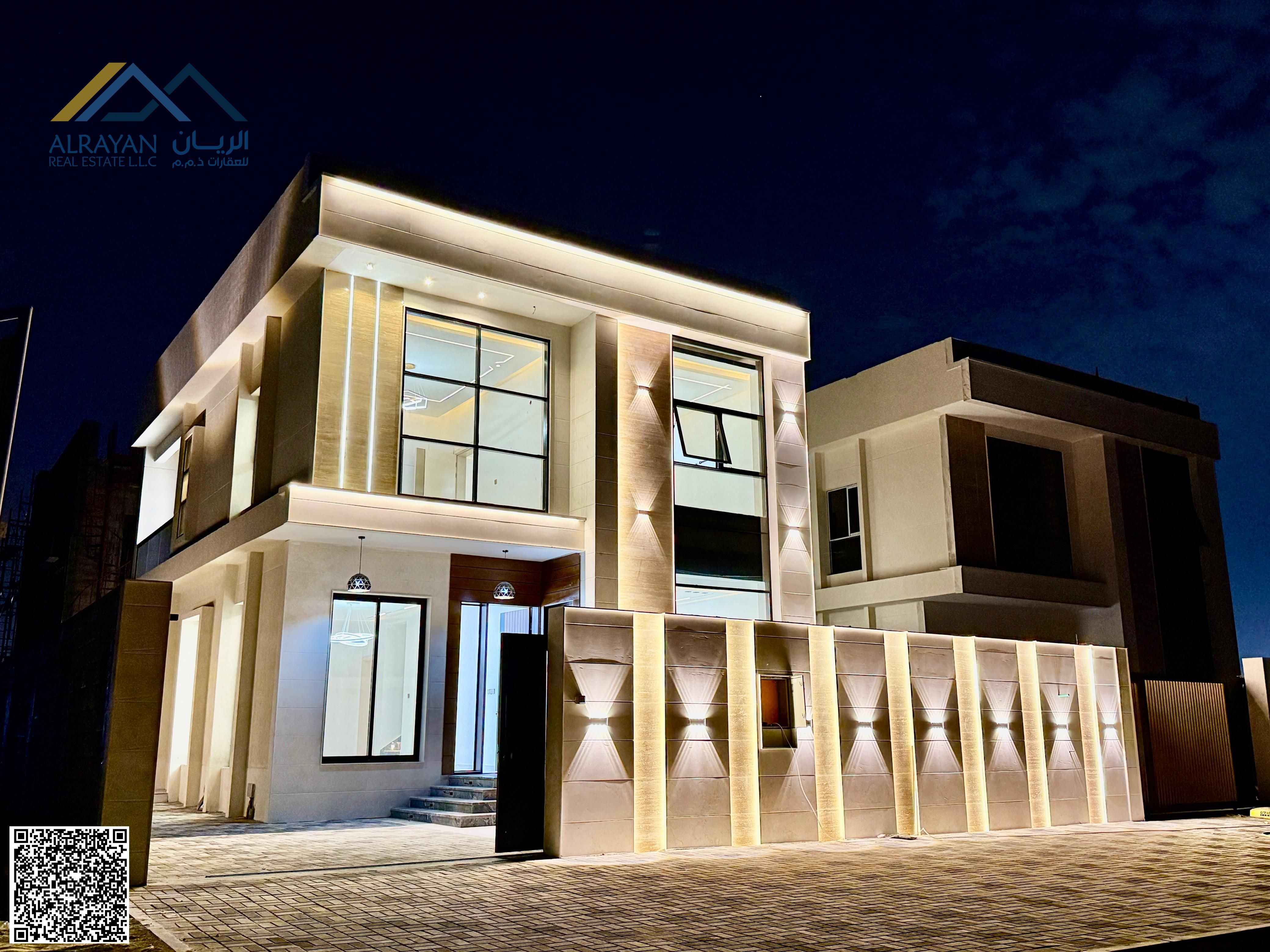 A golden opportunity to own an elegant villa in a vibrant area of Ajman, directly on a main road and close to all essential services.
