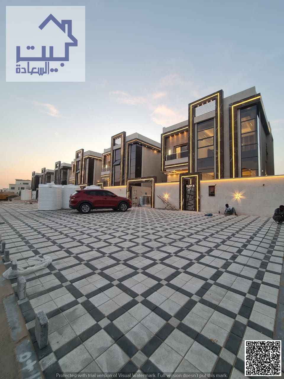 Modern villa for rent in the prestigious Al Zahia area – brand new, citizen electricity, stunning contemporary design, prime main street location, and