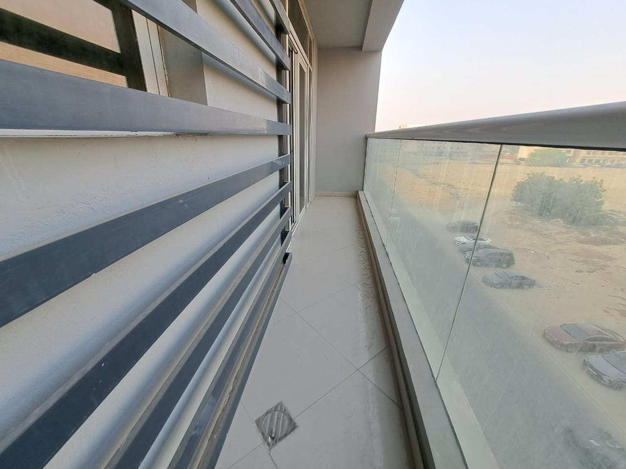 Amazing offer 1bhk with balcony and full open view in aljada price 37k