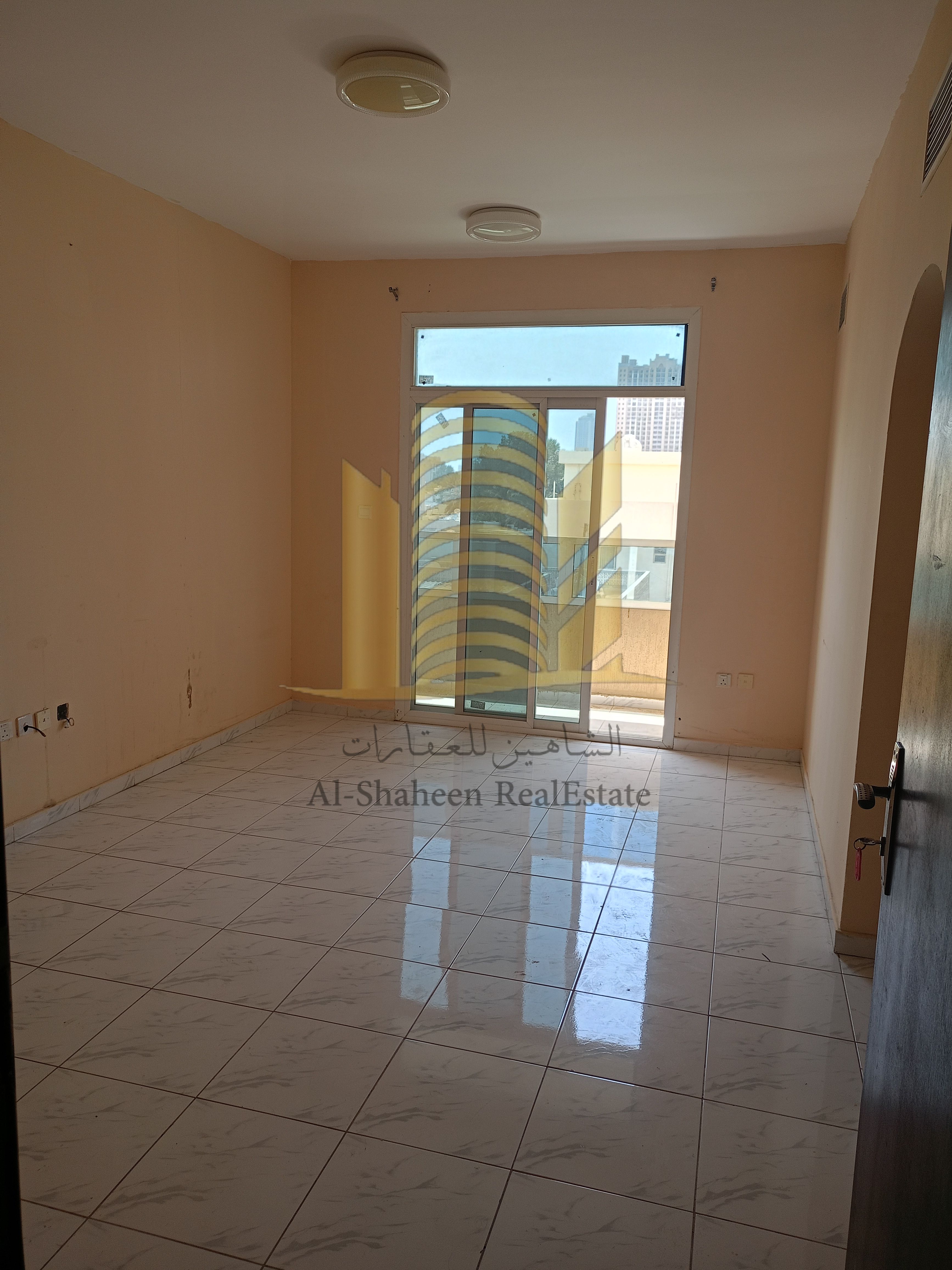 One-bedroom apartment for annual rent in Al Bustan, opposite Ajman Port