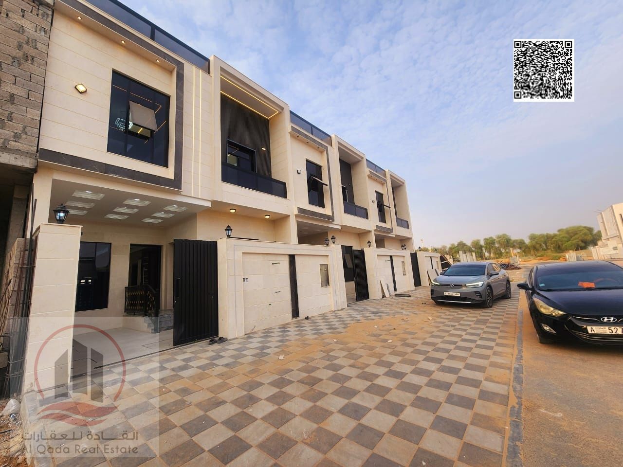 Villa for sale at Ajman -Al Heloi 2 area the Villa G +2 ( 5 Master room +big court + big Majlis +big Hall +maid room)