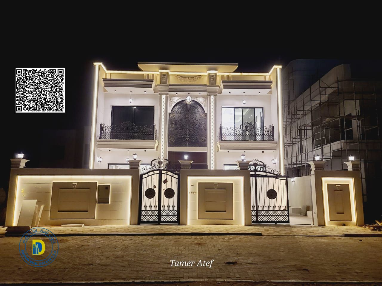 For the owners of luxury, a classic 5-room villa in the Al Alia area of Ajman, freehold, with bank financing.