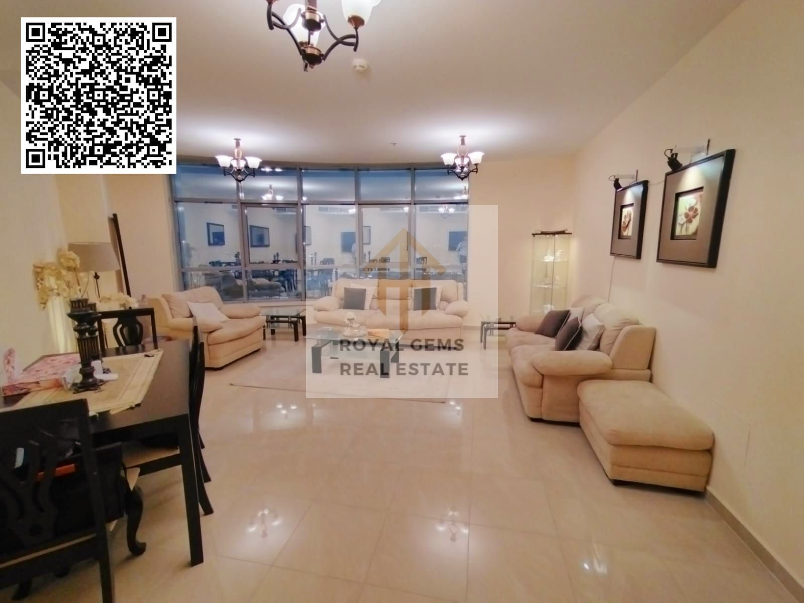 FOR Sale < 2bhk master Furnished + prime location + Ready move + freehold 100% + payment plan 8 years