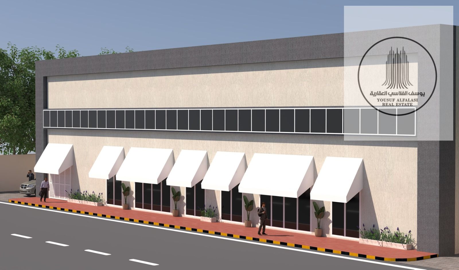 For rent, a 3,250-square-foot showroom in Al Jurf Industrial Area.