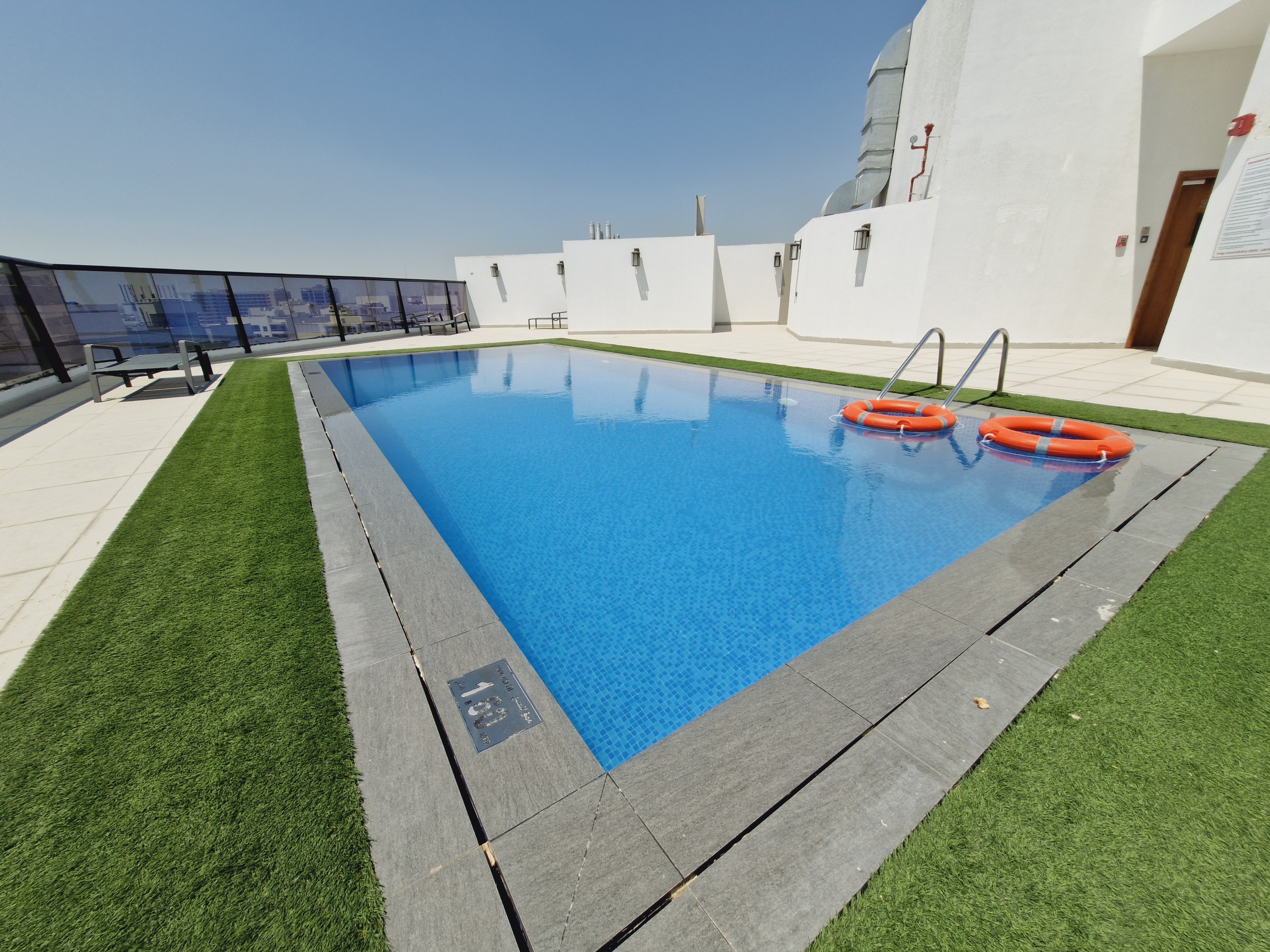 LIKE A NEW ULTRA SPACIOUS 3 BEDROOM WITH HUGE TERRACE HAVING GYM,SWIMMING POOL AND PARKING.