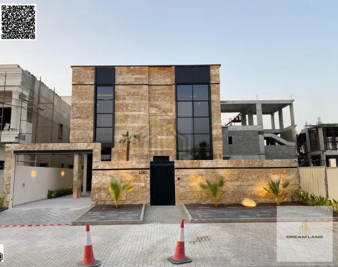 Villa - Two floors & a large courtyard, including registration and ownership fees - Close to Sheikh Mohammed bin Zayed Road - Freehold for all nationa
