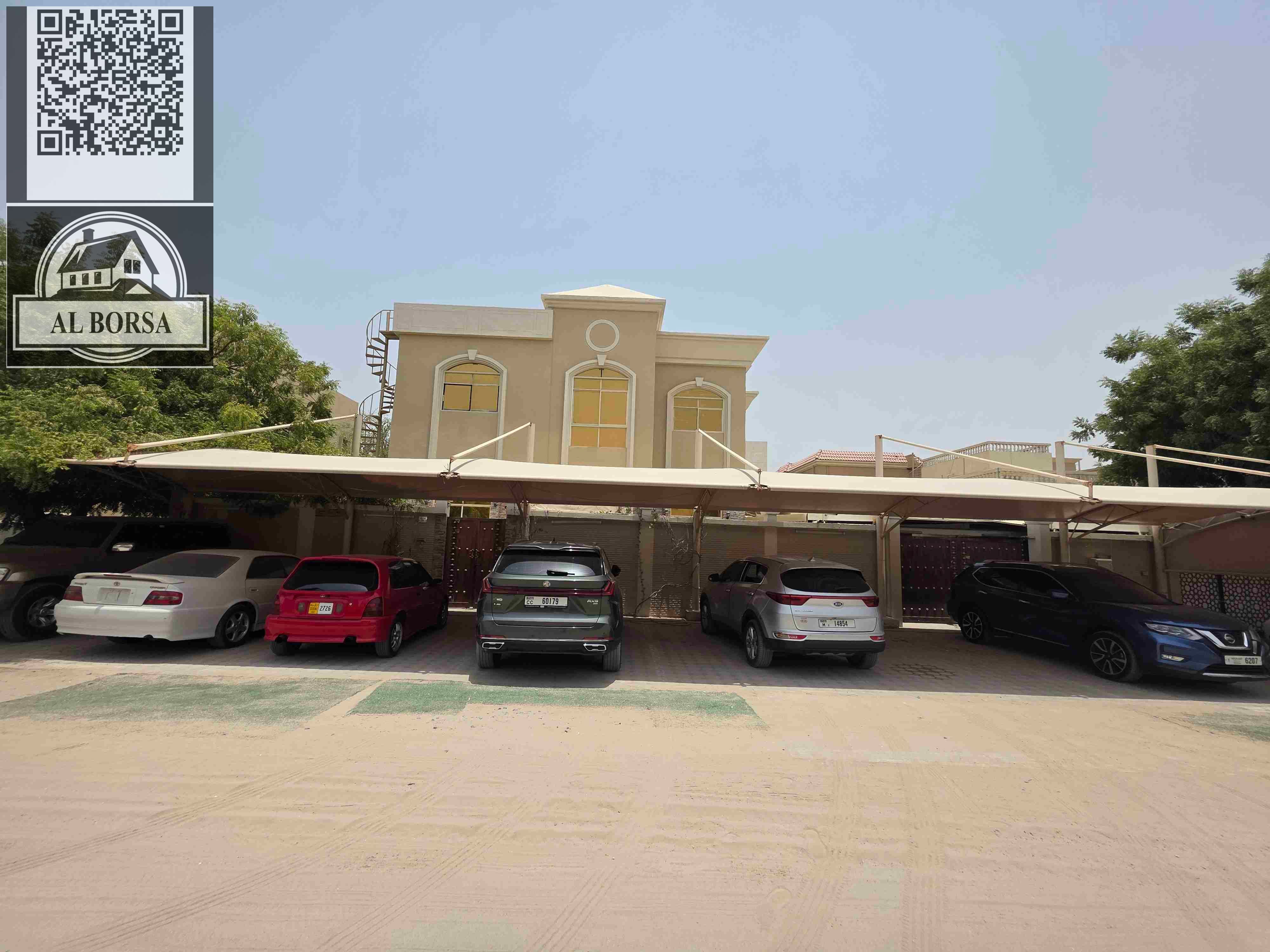 Land area: 6,500 square feet. Design: Two floors and an external annex integrated with the house interior. 10 master bedrooms