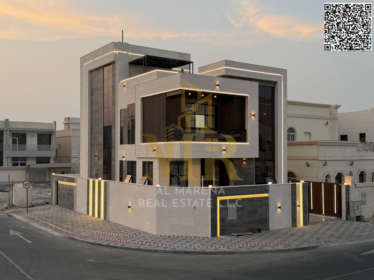 Own your dream villa and invest in a sophisticated style in a luxurious villa in the heart of Al Zahia, on the corner of two streets with a swimmi