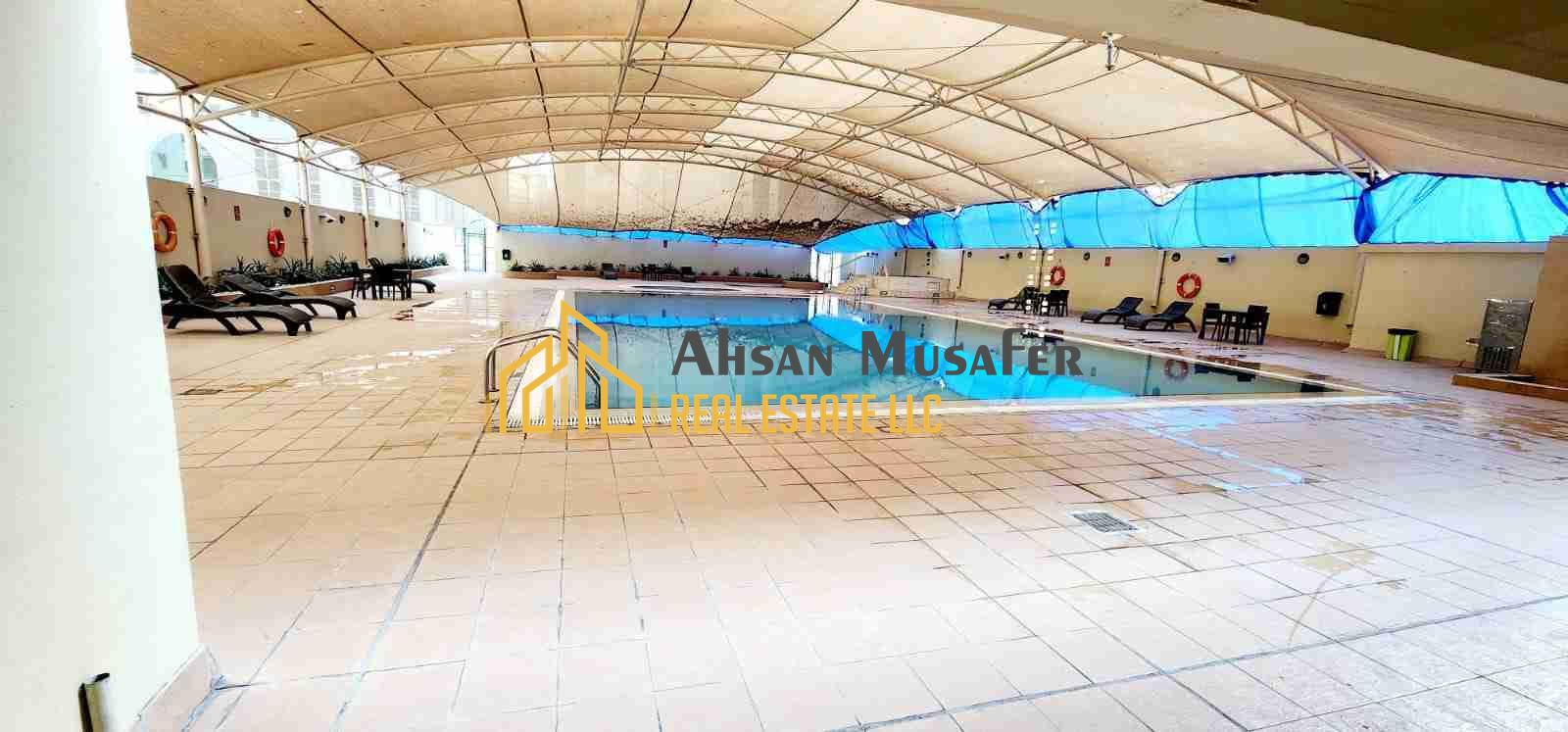 //CHILLER FREE+BALCONY HAVE+MAID ROOM HAVE+WARDROBES HAVE//((GYM POOL FREE+KIDS PLAY AREA FREE+TABLE TENNIS AREA FREE+SQUASH AREA FREE+BADMINTON AREA FREE+ BASKETBALL AREA FREE)) EASY EXIT TO DUBAI NEAR RTA BUS STOP LAST UNIT 2BHK WITH 3WASHROOM