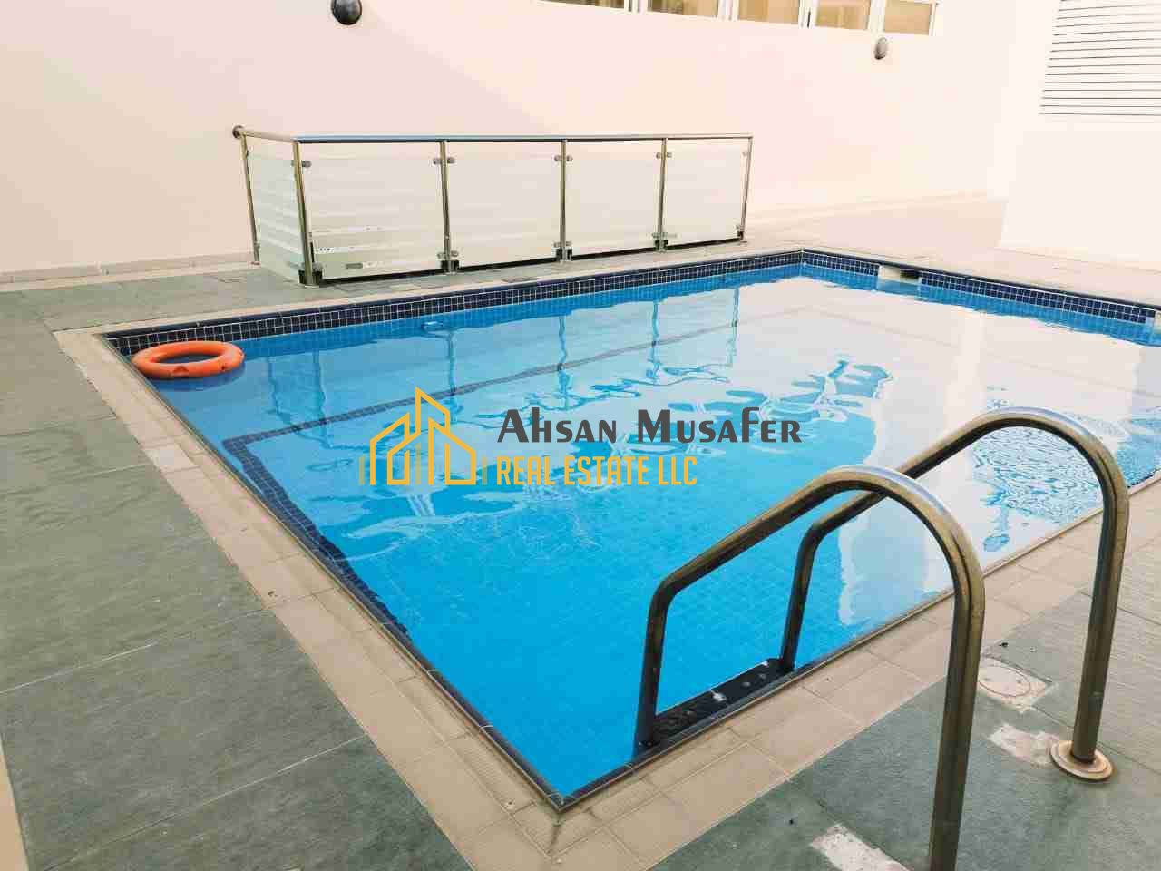 NO COMMISSION//PARKING FREE//HALL SEPARATE+BALCONY ALSO HAVE+ GYM POOL ALSO HAVE+1BHK WITH ONE WASHROOM AL TAWUUN SHARJAH
