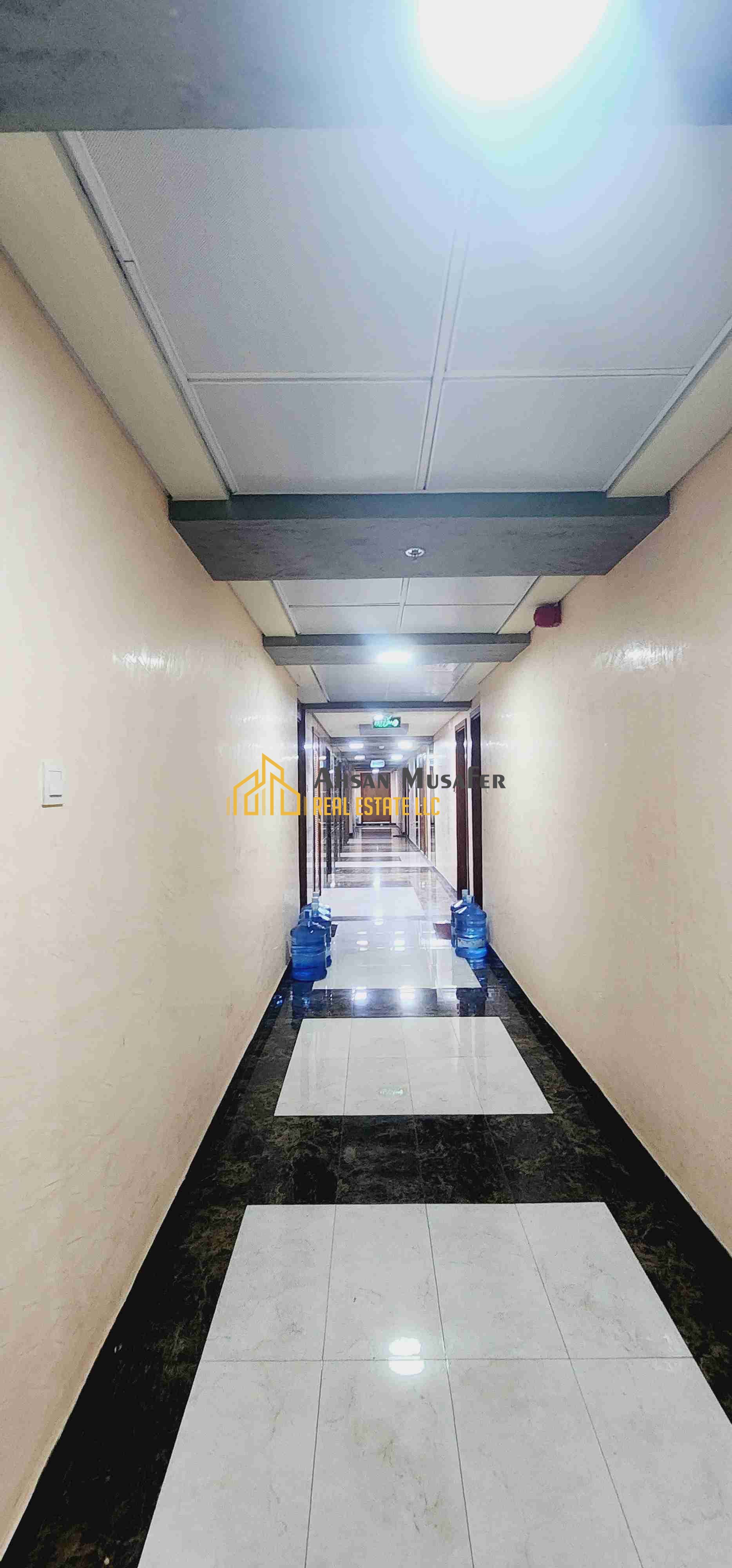 NO COMMISSION//HALL SEPARATE//PRIME LOCATION//GYM POOL FREE+10DAYS FREE+1BHK WITH ONE WASHROOM AL TAWUUN SHARJAH