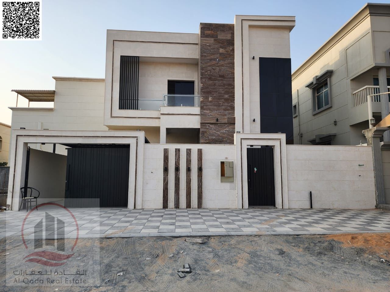 For sale, a villa in Ajman Al Yasmeen, 4 master rooms, a Majles room, a hall, and a maid’s room, freehold for all nationalities, Installment with out