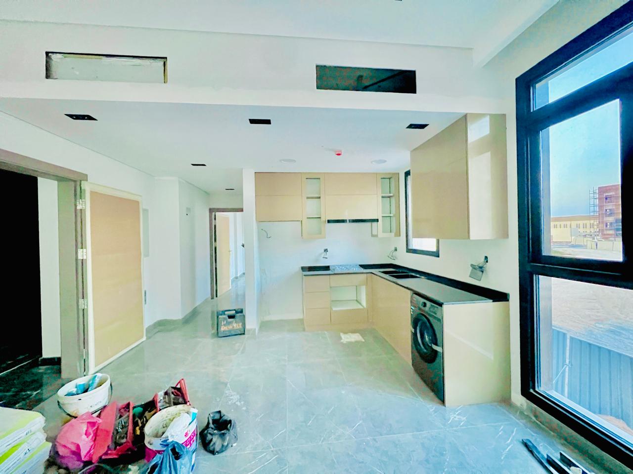Brand New 1bhk with balcony and kitchen appliances open view with parking price 50k