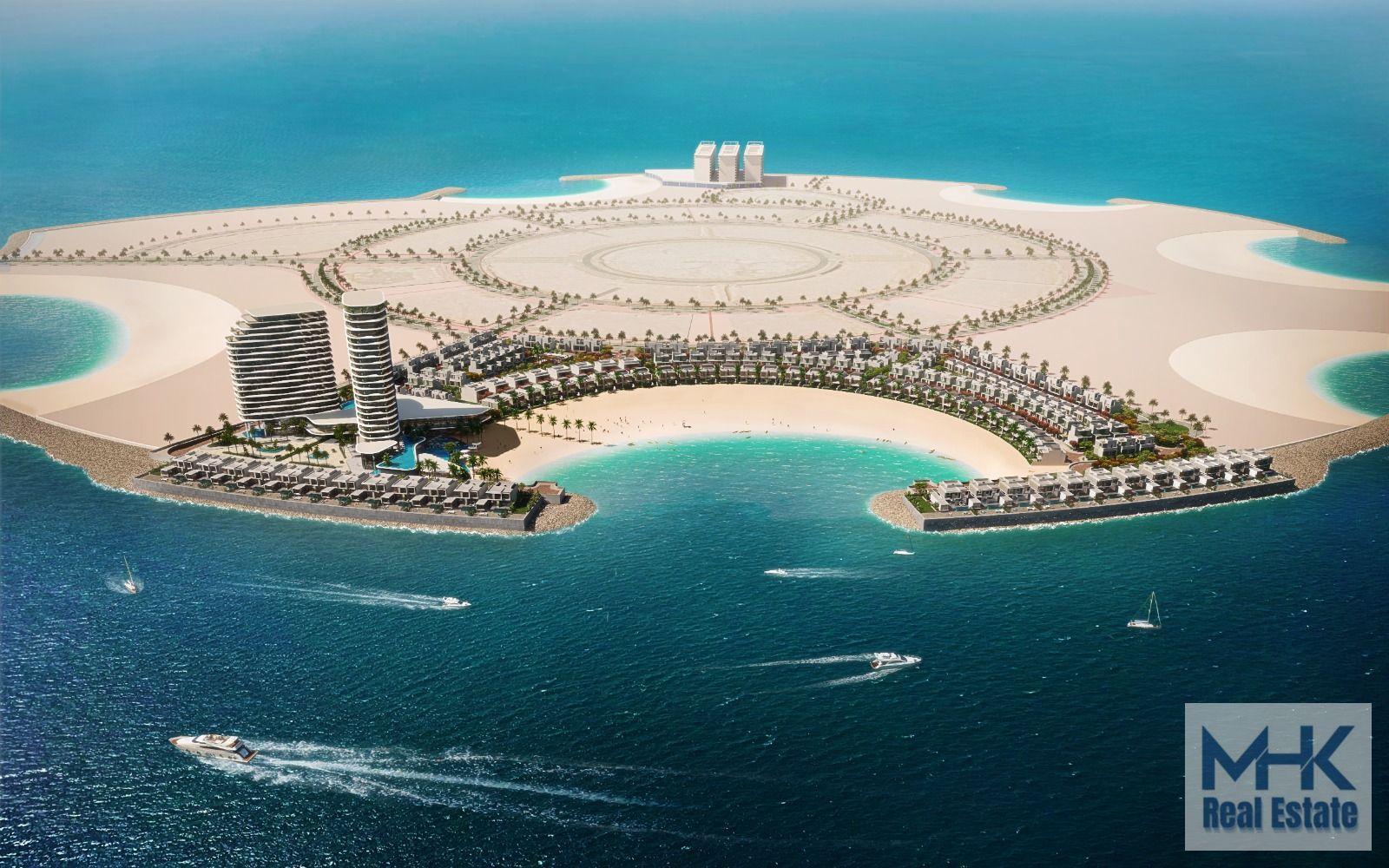 Full Sea & Casino View Penthouse 4bed+M+S+L in Danah Bay Marjan Island