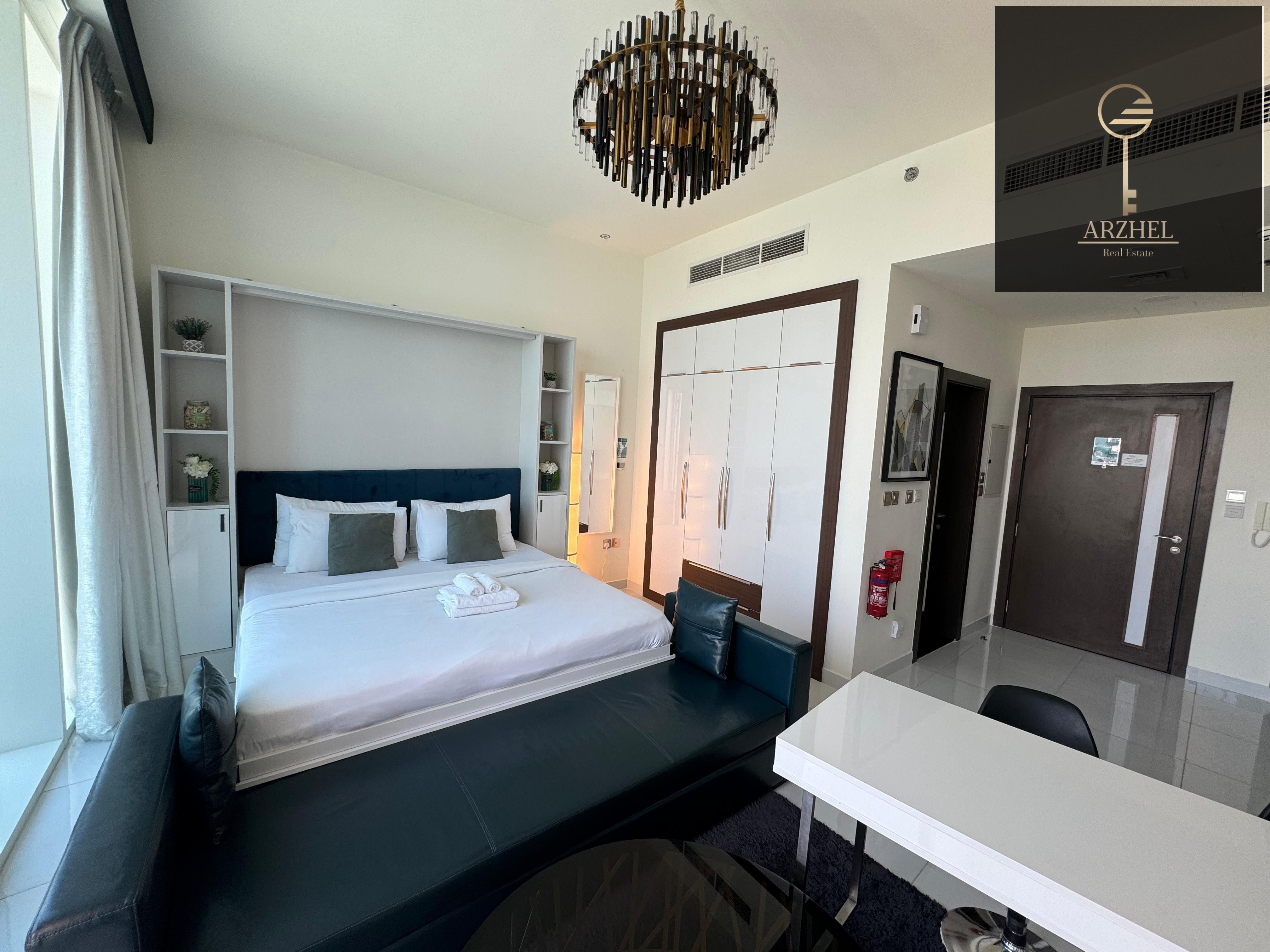 STUNNING FULLY FURNISHED STUDIO | MIDDLE FLOOR | MIRACLE GARDEN VIEW