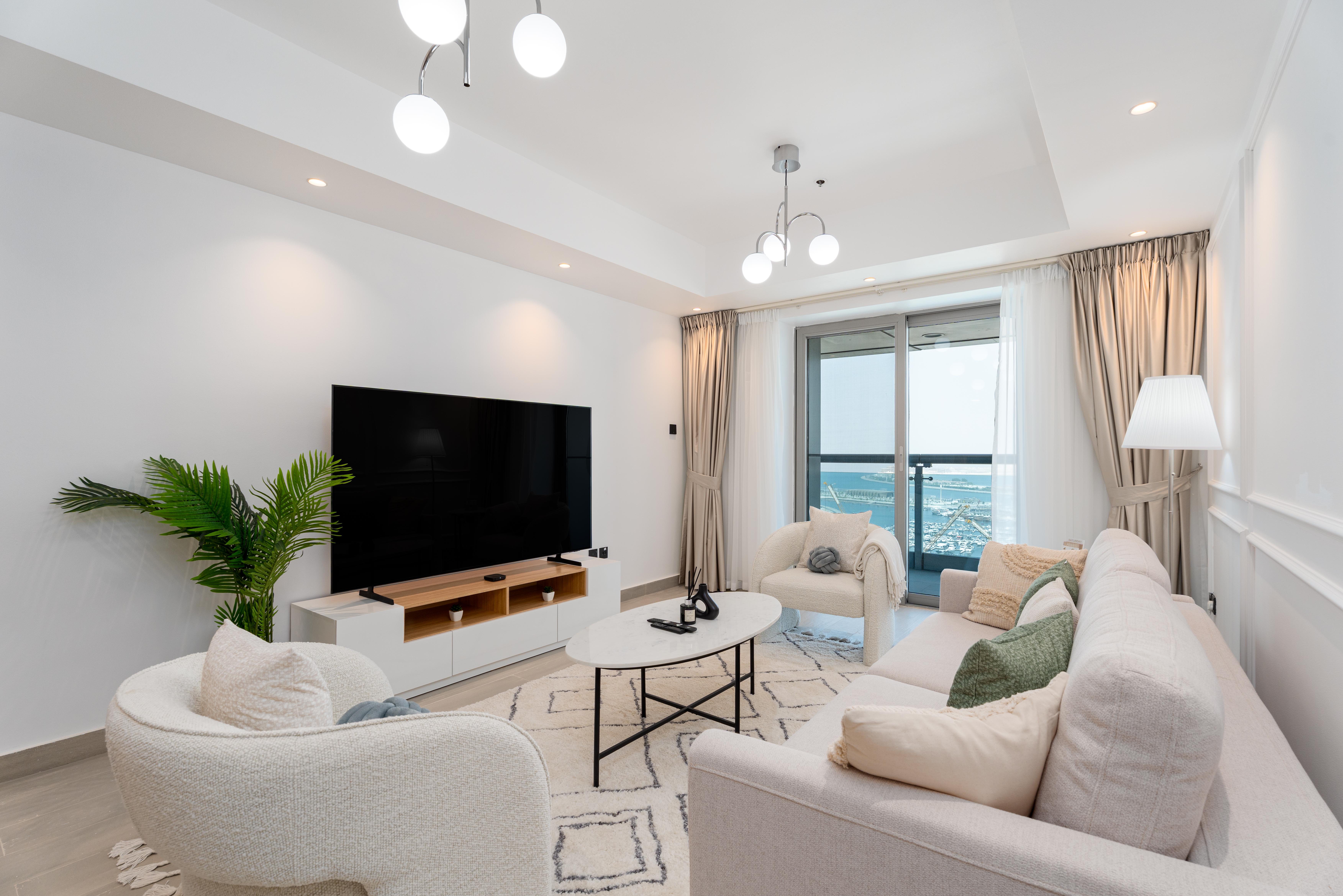 Impressive | Furnished | High Floor | Princess Tower | Sea View
