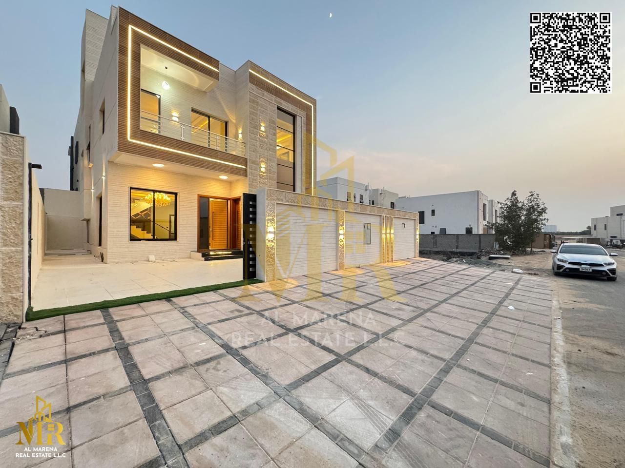 An exceptional opportunity to own a luxurious villa in the prestigious Al Helio 2 area of Ajman, featuring a modern design, spacious living space, a