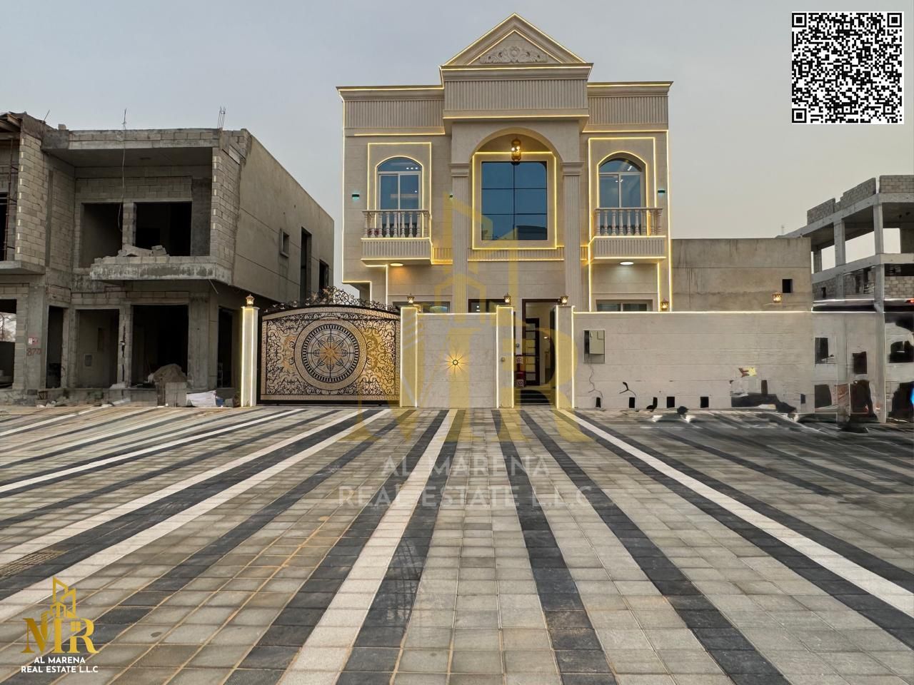 Luxury villa for sale in Al Zahia | Modern design and quiet location | Price negotiable | Close to all amenities The villa of your dreams on Sheikh Mo