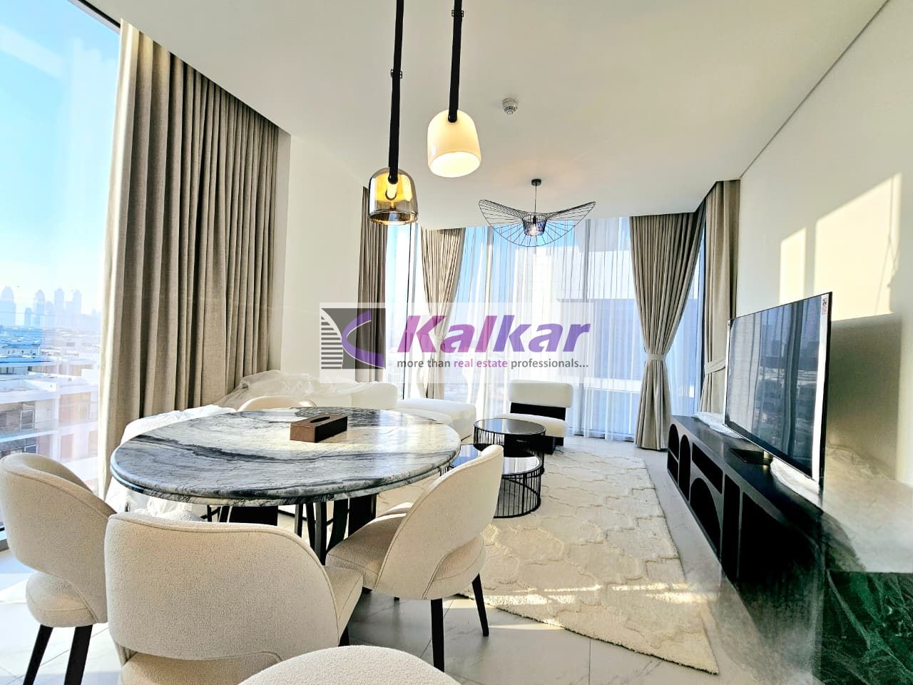 Prime location | 1 BR | Lagoon+Burj Khalifa view