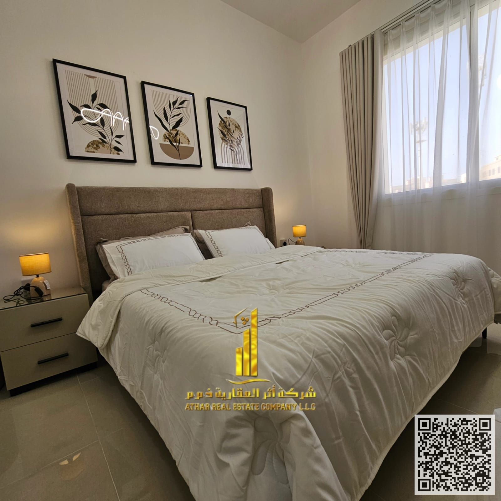 One-bedroom apartment with an open view, newly furnished, for monthly rent in Ajman - Al Jurf 2 - next to Al Aqsa School and Ajman University