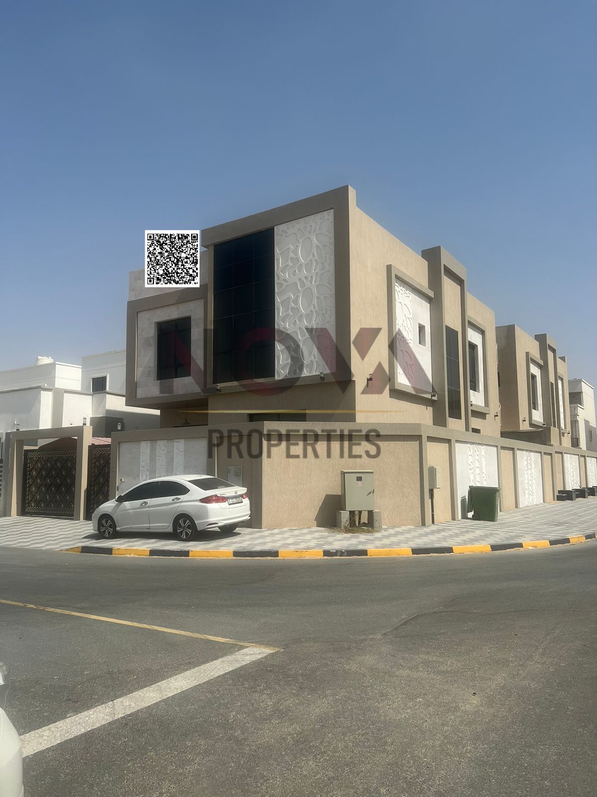 For sale luxury corner villa in a prime location with electricity, water, and AC units installed