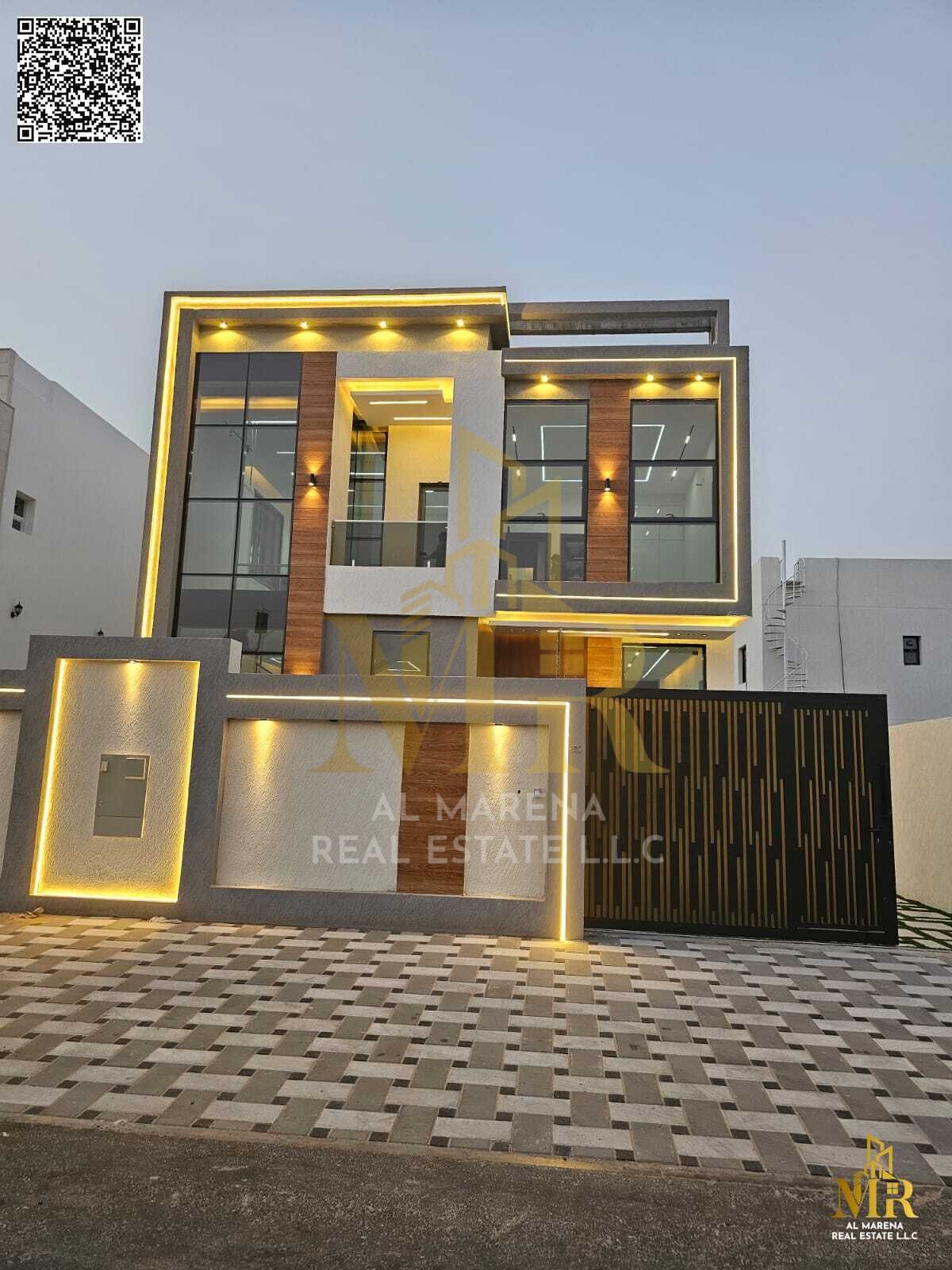 A golden opportunity to own a luxurious villa with an elegant design in one of the most prestigious areas of Ajman, at a price including registration
