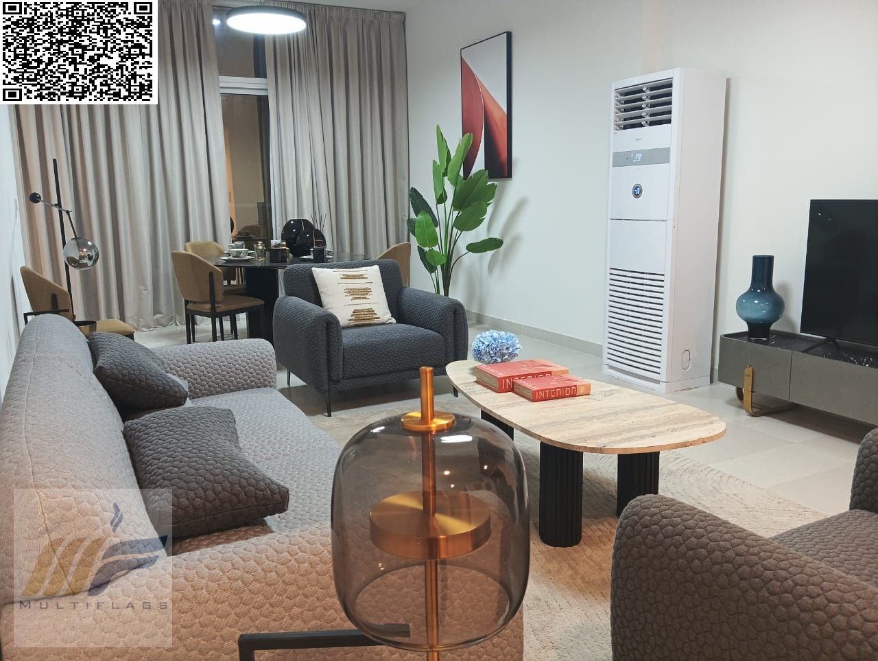 Own a one-bedroom apartment in Bluebell Tower. Area: 1,200 square feet.