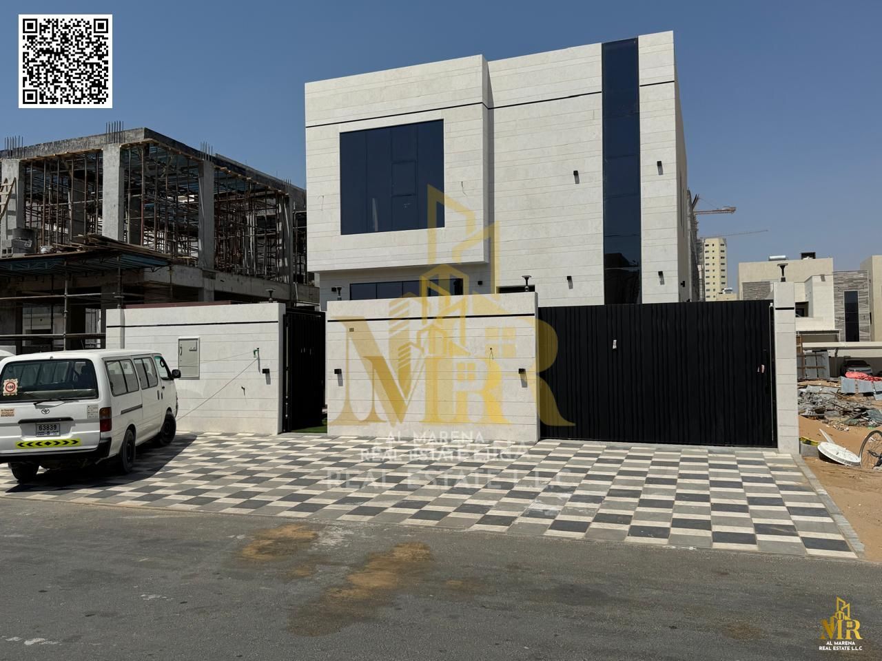 At a bargain price and without a down payment, a villa including registration fees, close to the mosque, one of the most luxurious villas in Ajman, wi