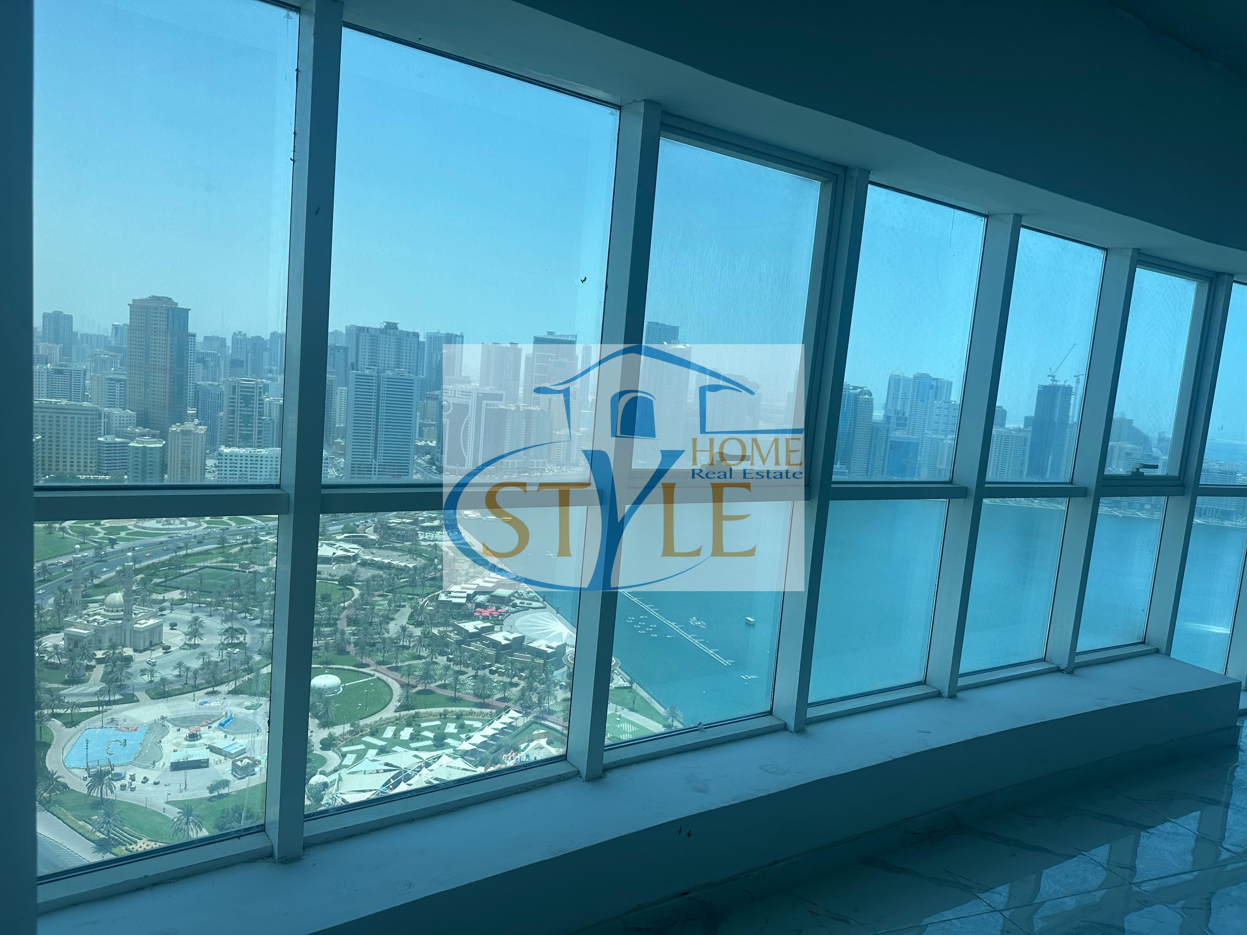 Overlooking Khaled Lake! Brand New Offices for Sale in Al Majaz 2