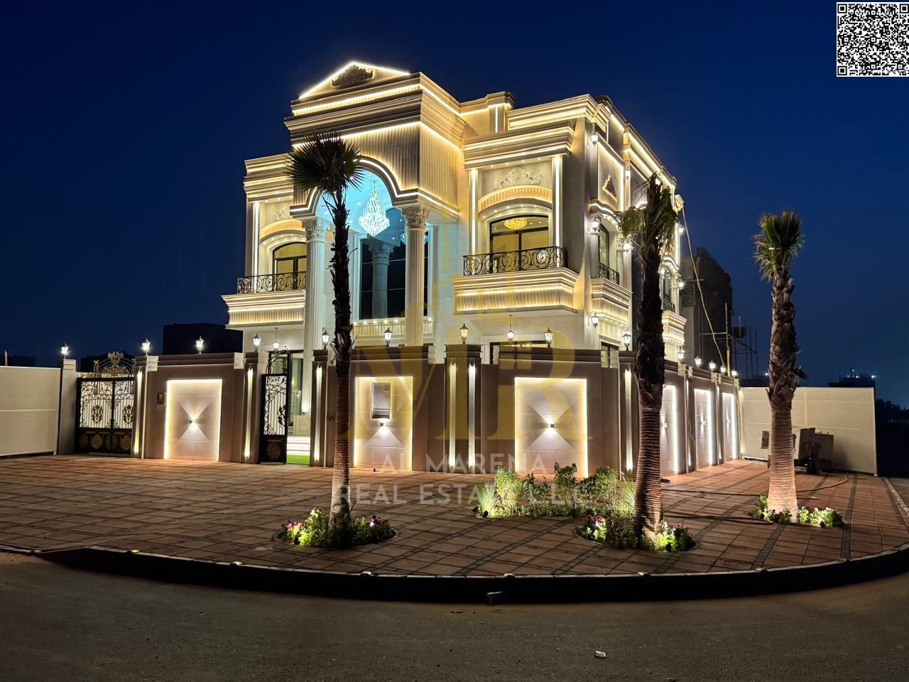 Classic villa, large area, freehold for all nationalities for life, including registration and ownership fees