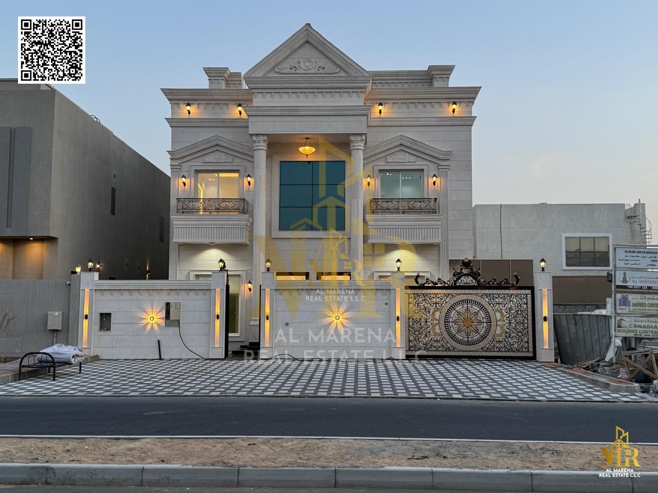 A villa directly from the owner on a main street in the most prestigious areas of Ajman, with personal finishing, close to services, without a down pa