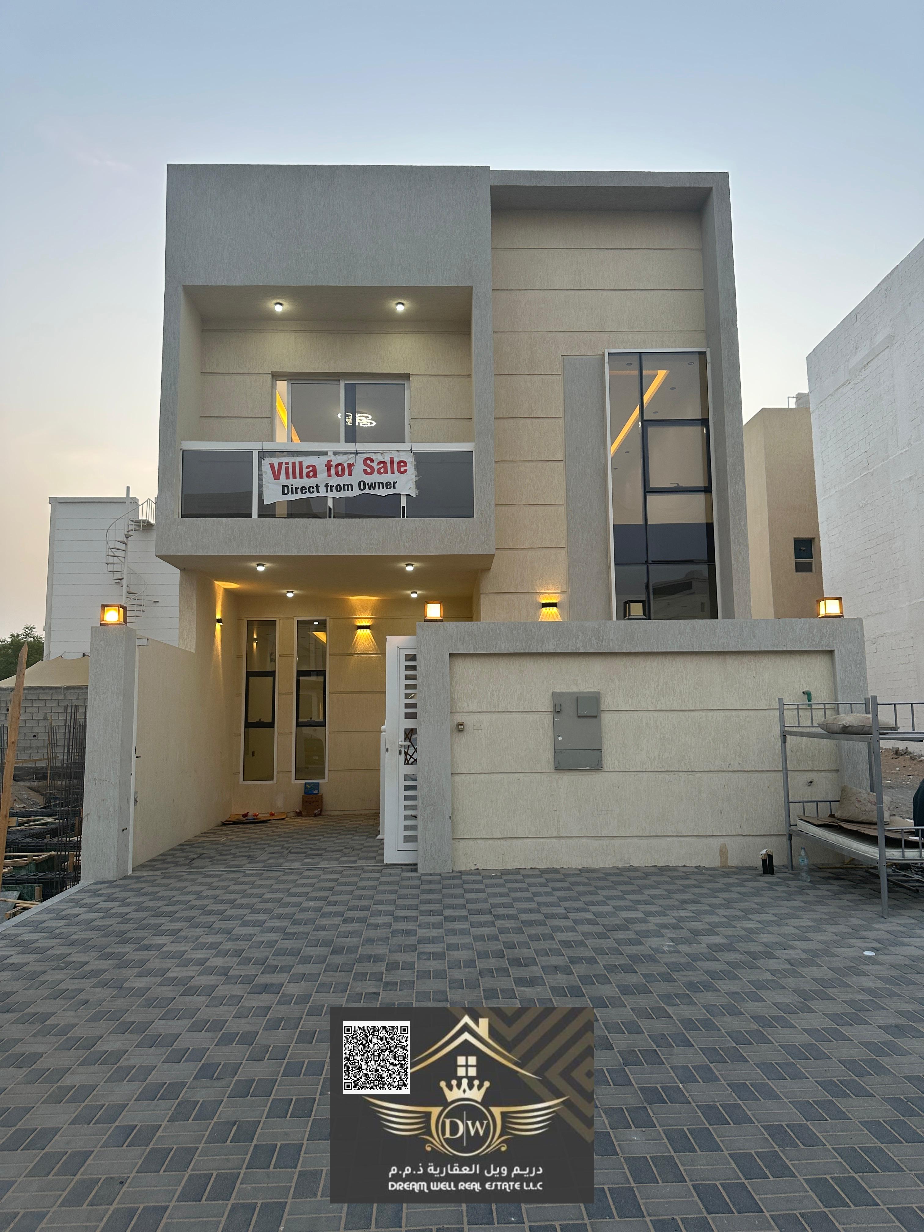 Luxury Villa for sale in Al Zahya Ajman | 6 Bedrooms | Majlis + Hall | G+2 | Freehold for all nationalities