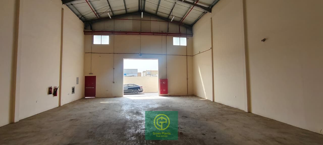Umm Al Quwain 3,500 Sq. Ft warehouse with office and toilet