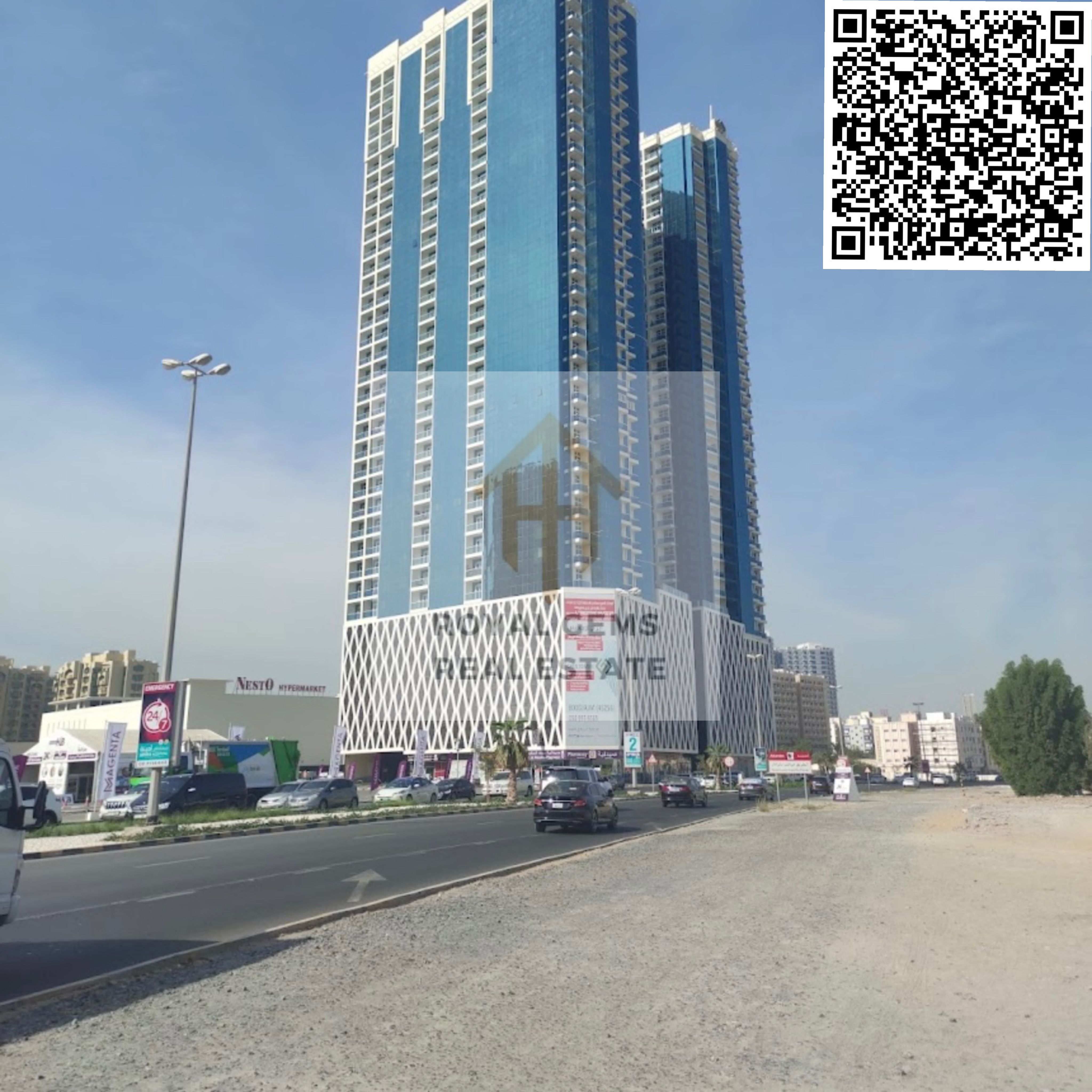 For Sale: Two-Bedroom Apartment with a Living Room in Al Waha Towers – Investment & Residential Opportunity