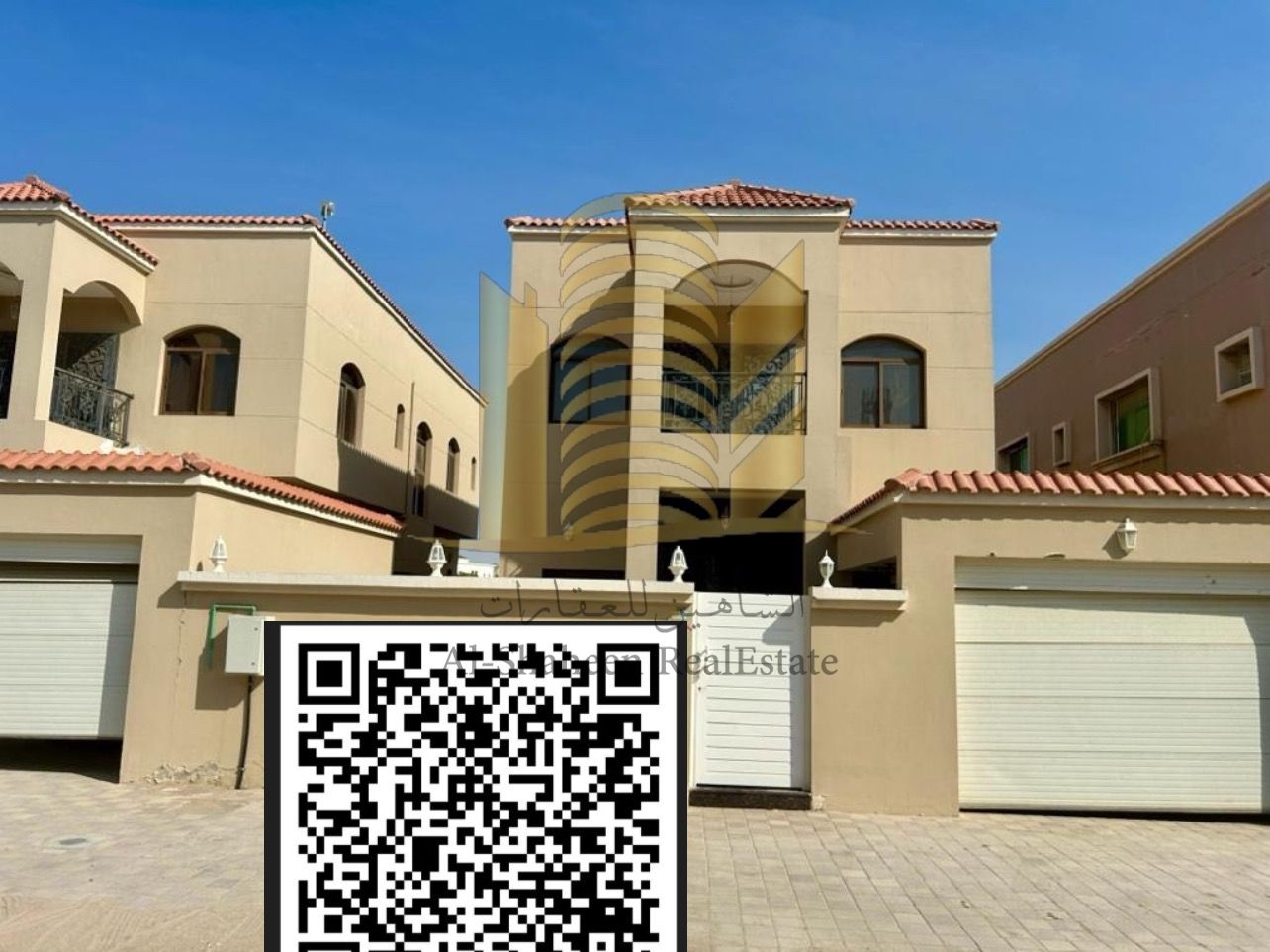 Villa for rent in Ajman Al-Rawdah two floors Super Lux Finishing 5 rooms, a council, a monster hall and air conditioners And maintenance The villa has large spaces and master rooms And glass windows The villa is very close to the exit of Dubai and S