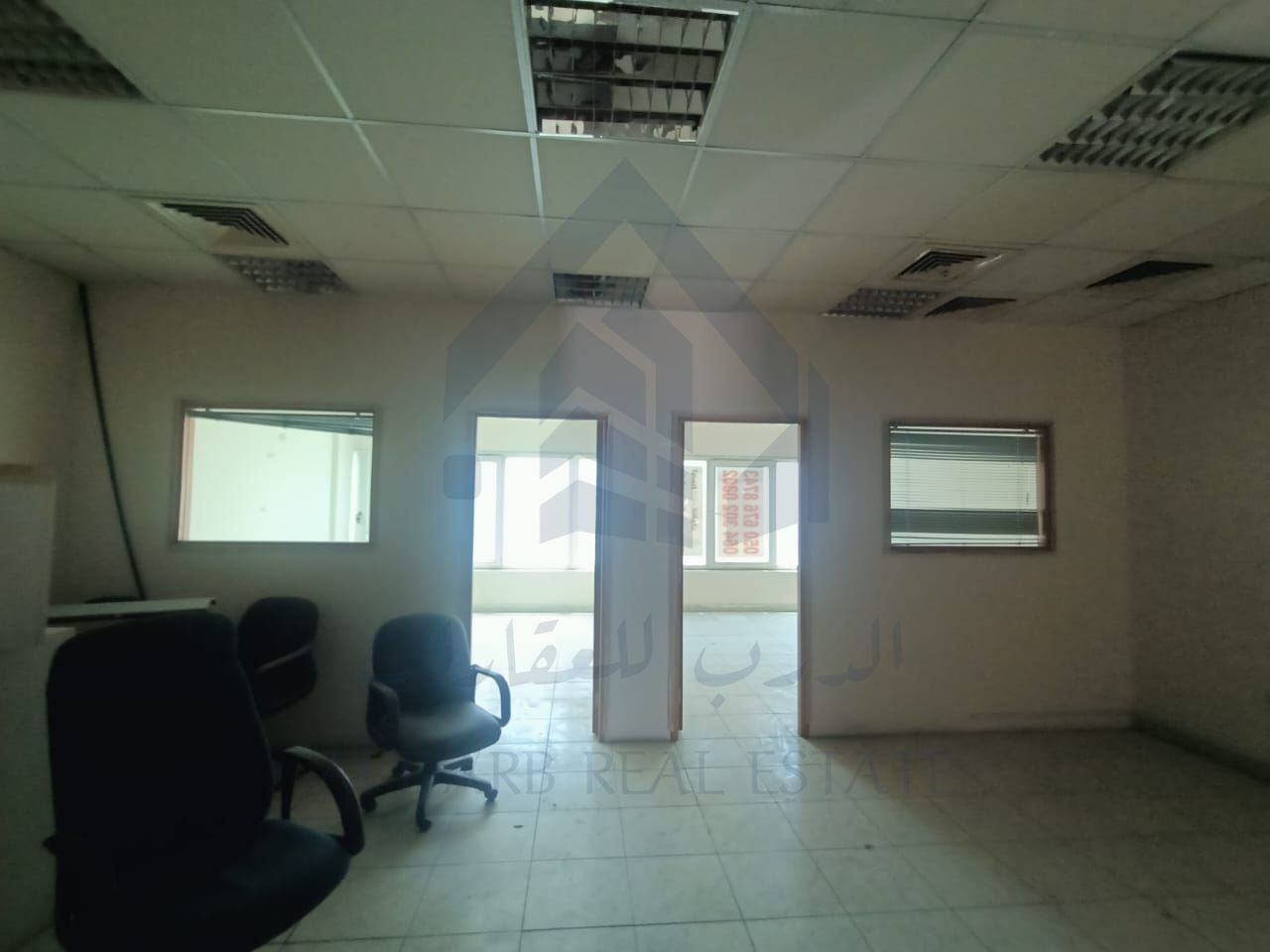 Ready-made offices for rent on the main street in the second industrial area | Kitchen + Bathroom + parking