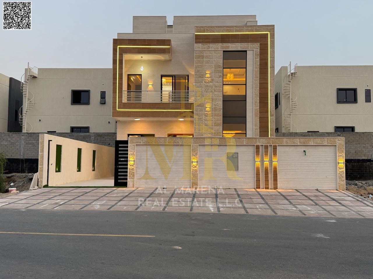A villa with a price inclusive of registration and ownership fees on the main street, ready for occupancy in the most upscale areas of Ajman. Freehold