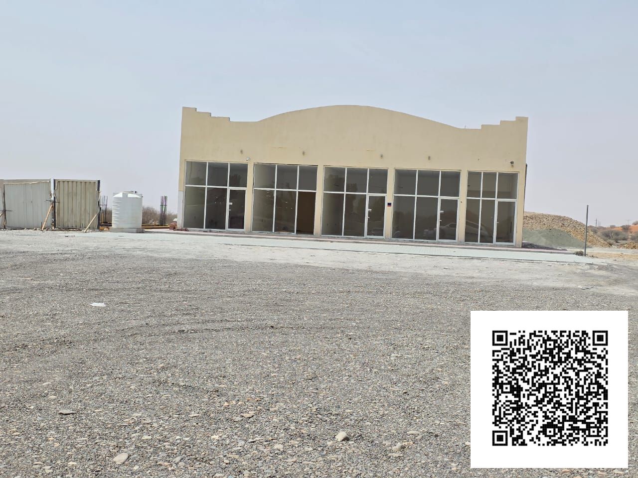 With Electricity RAK Main Highway 9 shop commercial brand new building with electricity for sell manama ajman