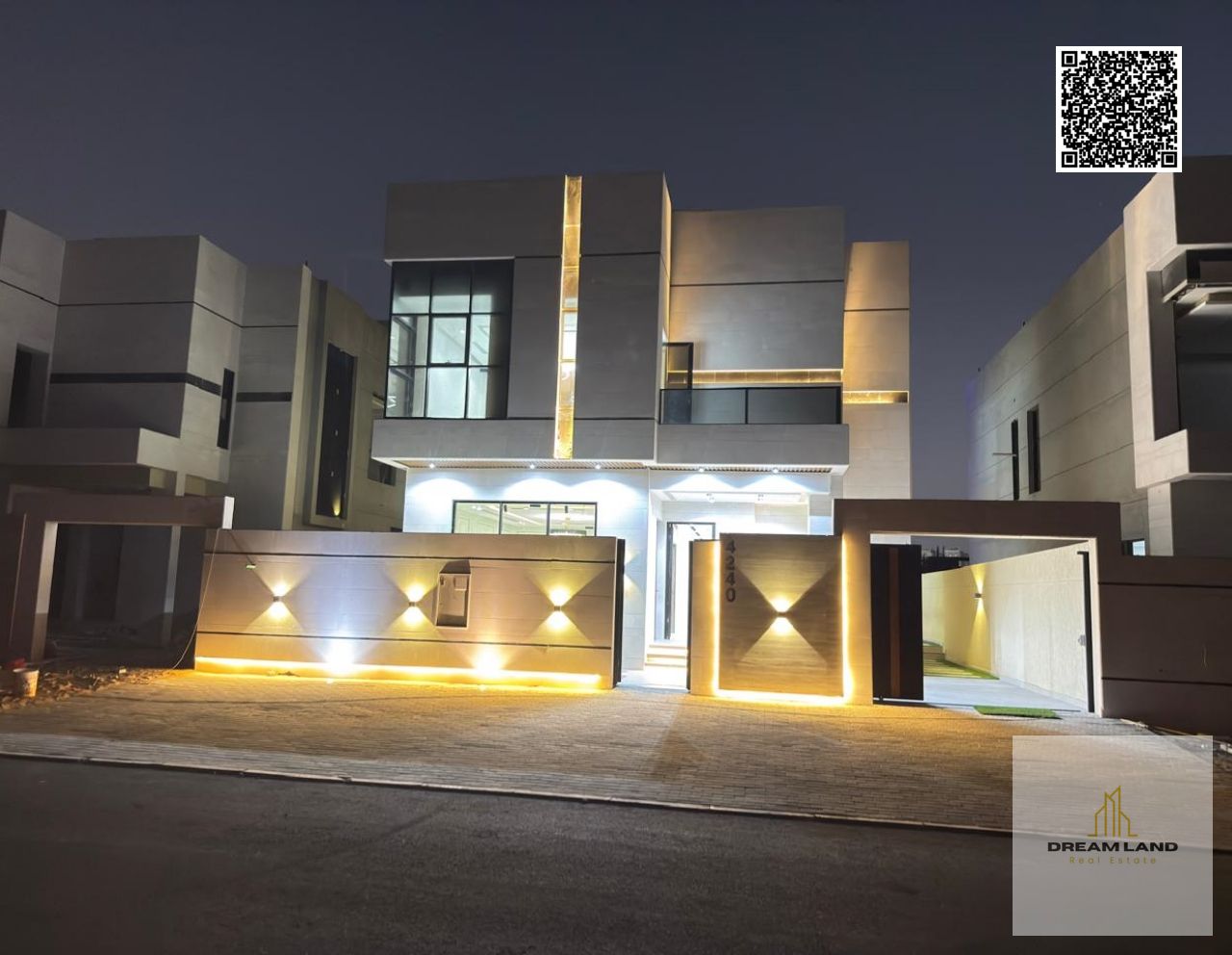 Luxury villa with a swimming pool / spacious areas and modern design in Al Helio 2 / registration fees included