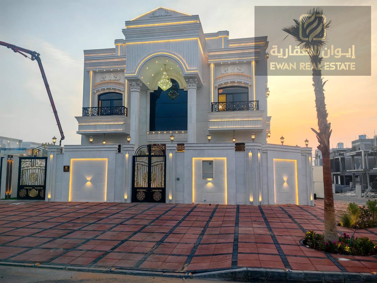 Miniature palace for sale in Al Helio 2, Ajman, with registration fees included and negotiable, luxurious design and prime location!"