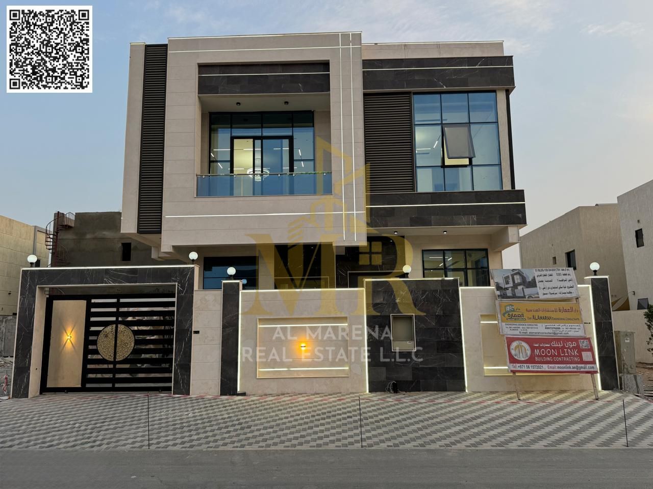 Luxury Villa for Sale in Al Zahia – Ajman | Prime Corner Location on Main Road & Side Street | 2 Floors + Spacious Rooftop | 6 Master Bedrooms | Ma
