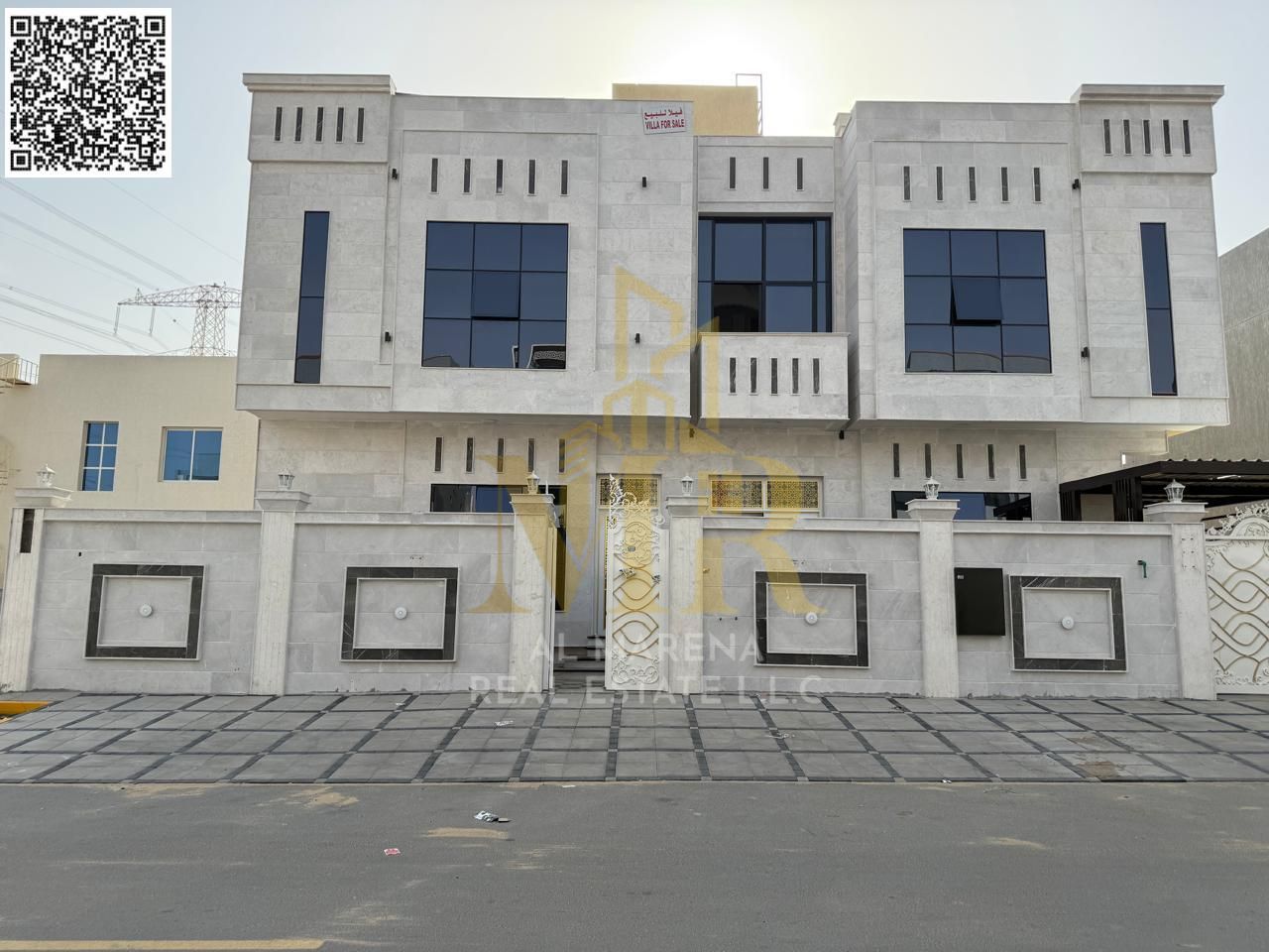 For Sale: Luxury Villa in Al Yasmeen – Ajman | 2 Floors + Roof | 5 Master Bedrooms + Majlis & 2 Family Halls + Modern Kitchen + Maid’s Room | AED 1