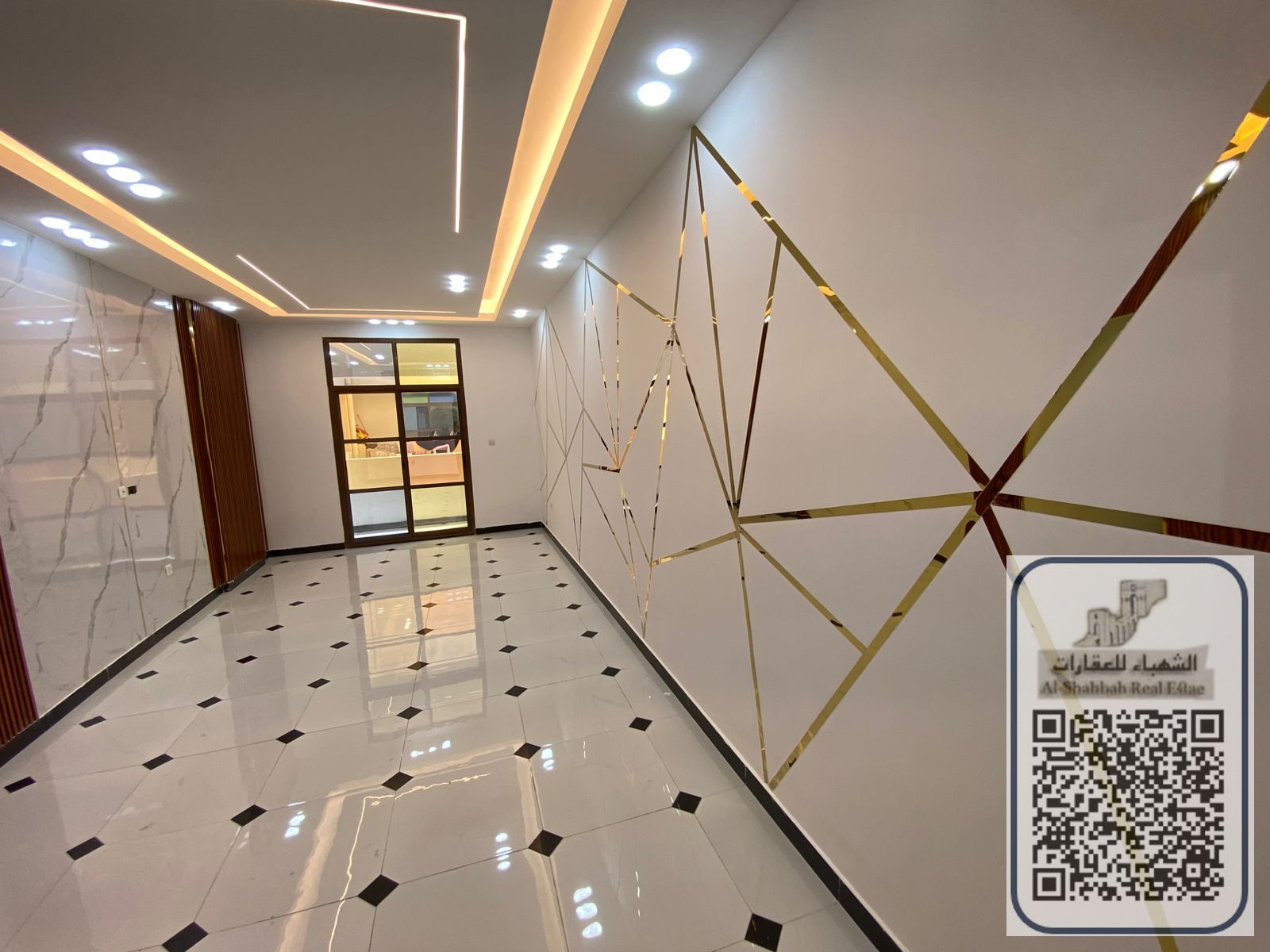 2 bedroom and a hall, two bathrooms, large area in Al Rawda 3, near Sheikh Ammar and close to the Dubai exit, new building, first occupan