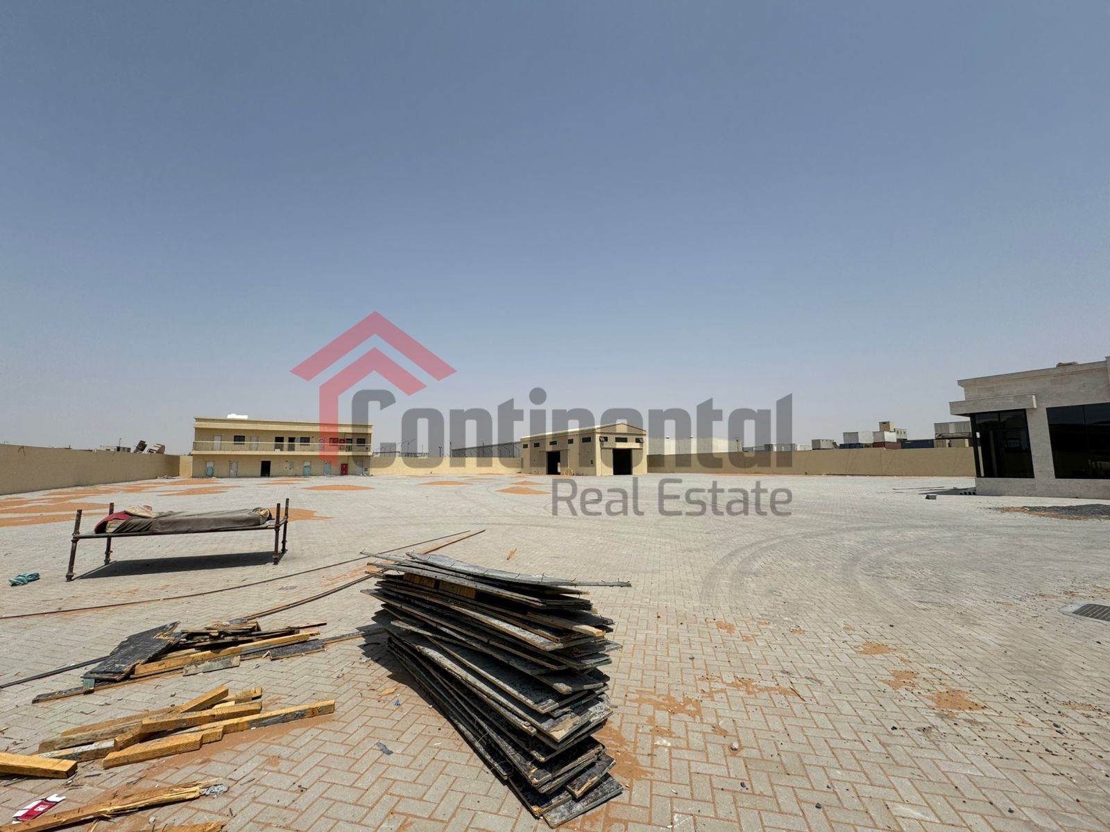 Warehouse + Open yard + Labor camp + 250 KW Power load